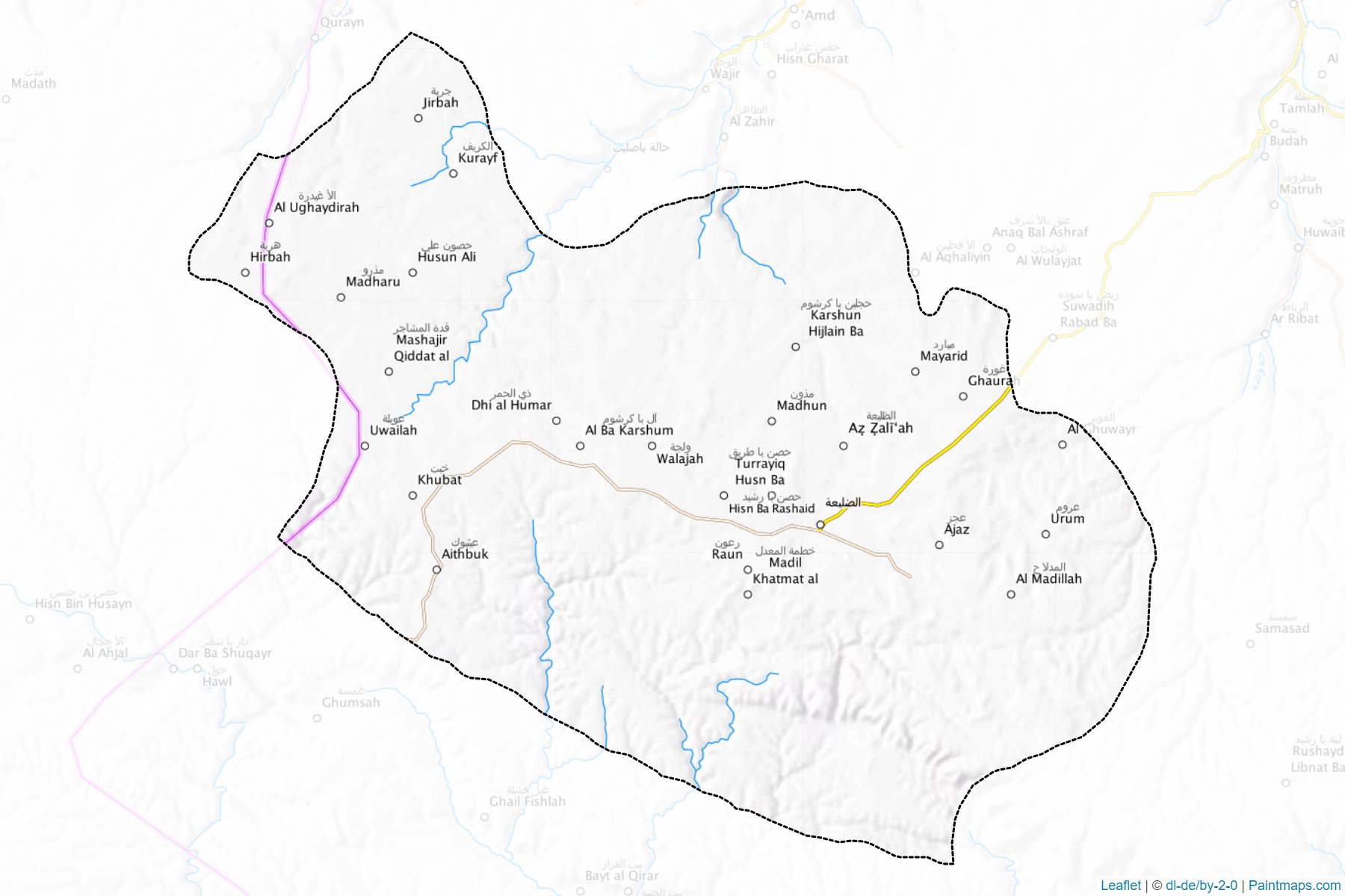 Adh Dhlia'ah (Hadramawt) Map Cropping Samples-1