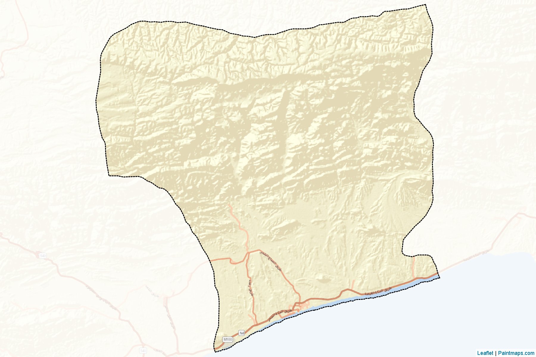 Muestras de recorte de mapas Ash Shihr (Hadramawt)-2