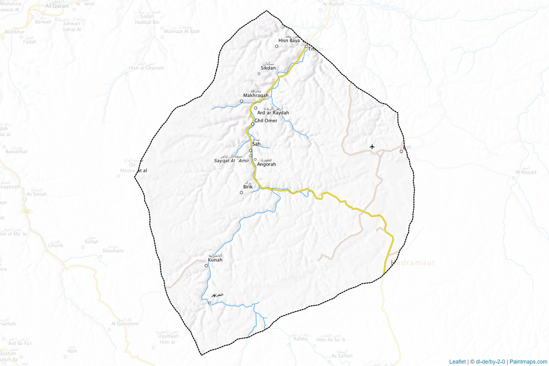 Sah (Hadramut ili) Haritası Örnekleri-1