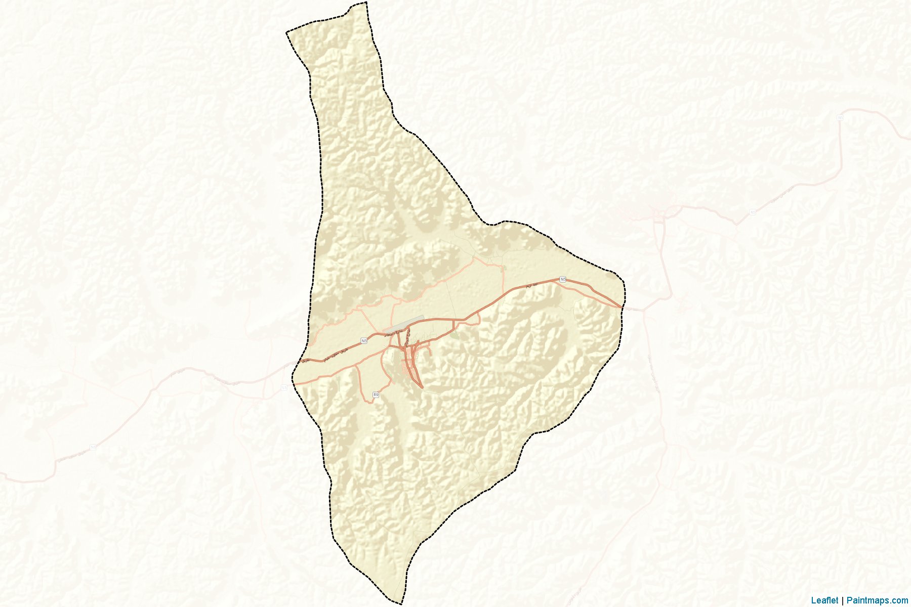 Muestras de recorte de mapas Sayun (Hadramawt)-2