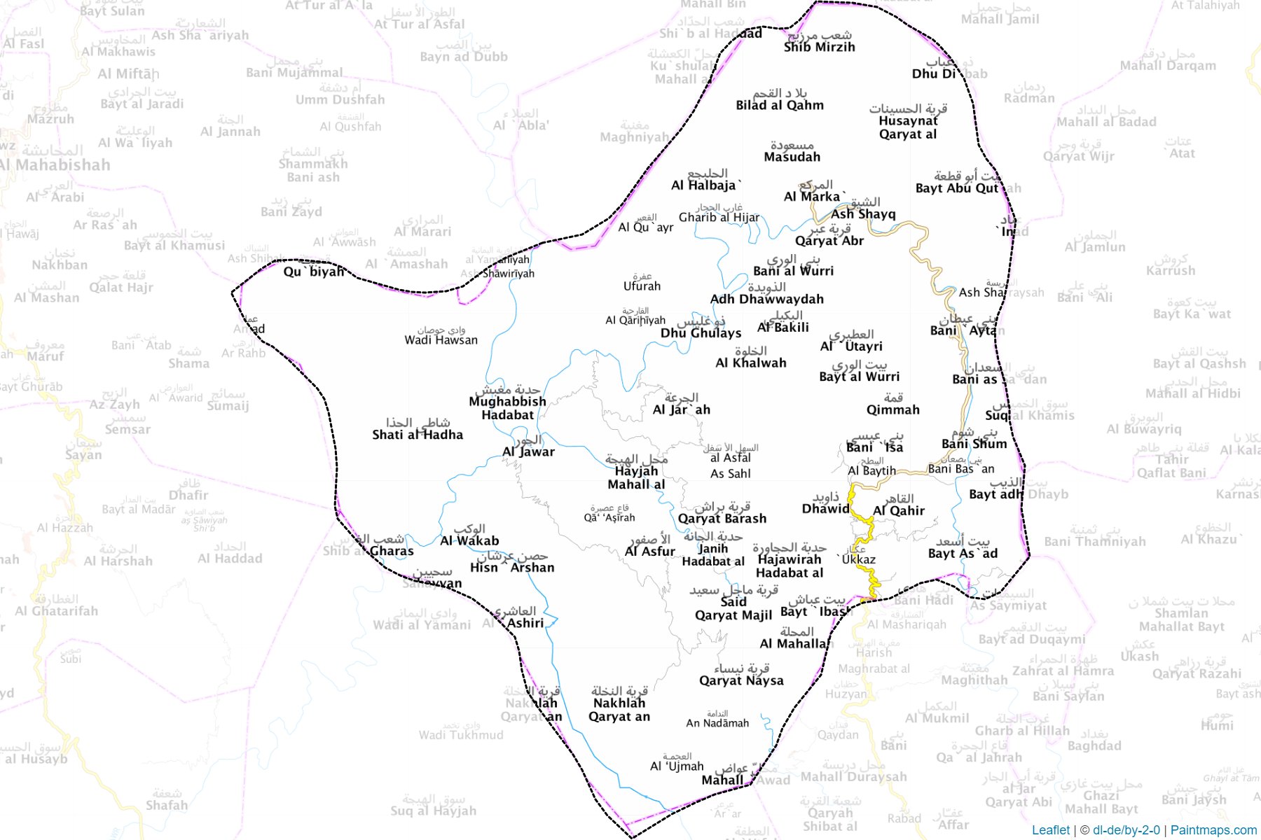 Al Maghrabah (Hajjah) Haritası Örnekleri-1