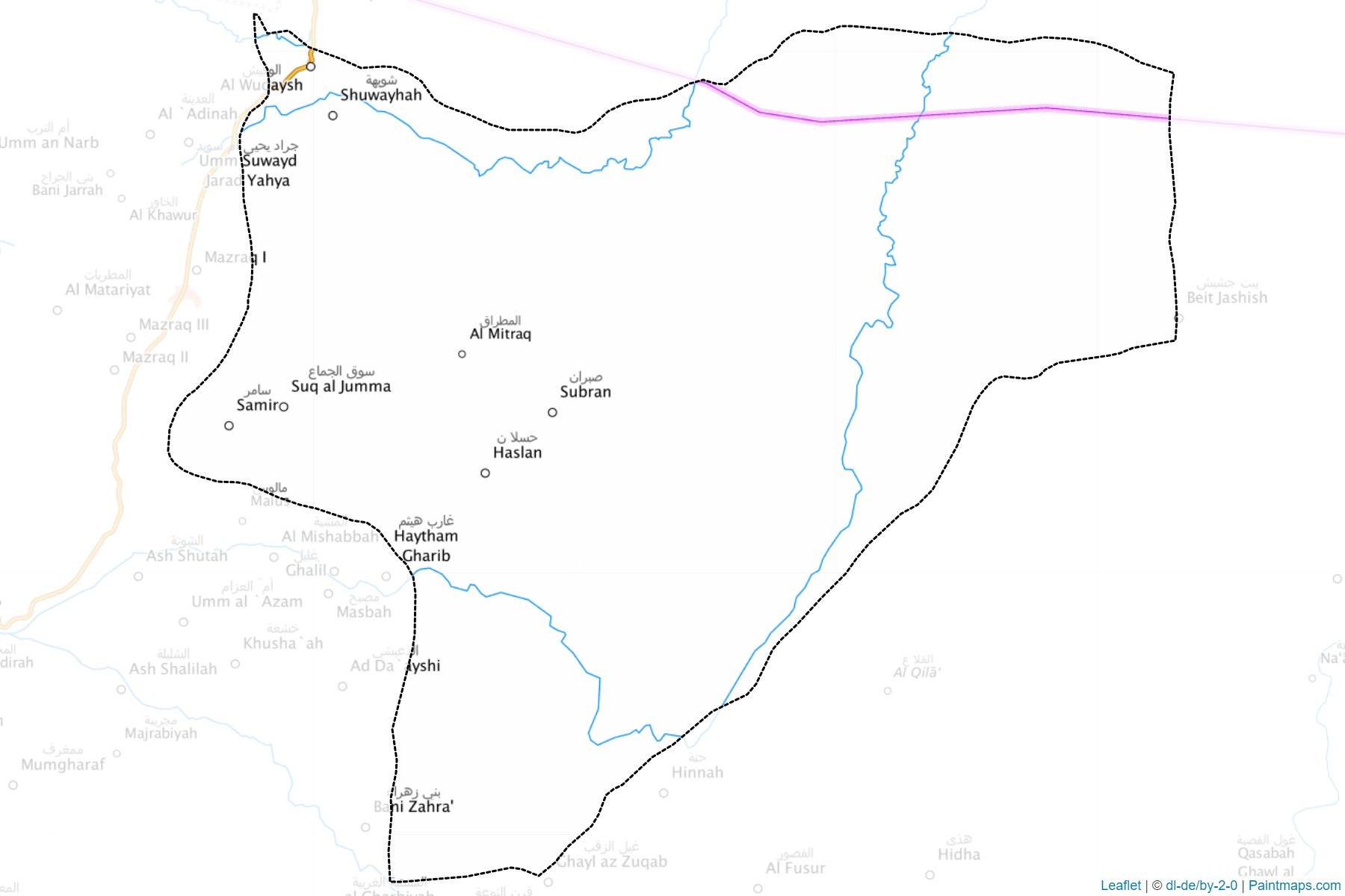 Muestras de recorte de mapas Bakil Al Mir (Hajjah)-1