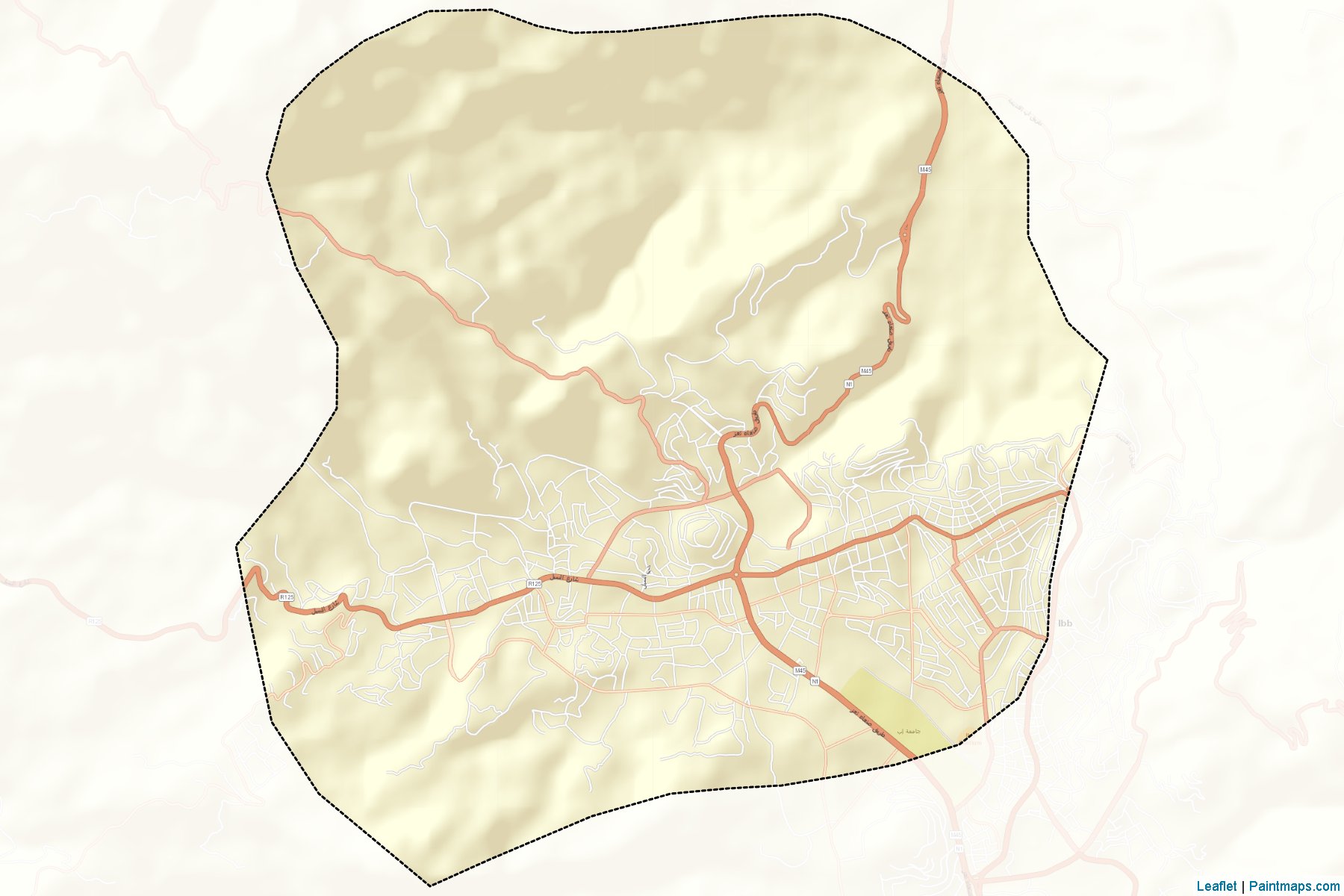 Al Dhihar (Ibb) Map Cropping Samples-2