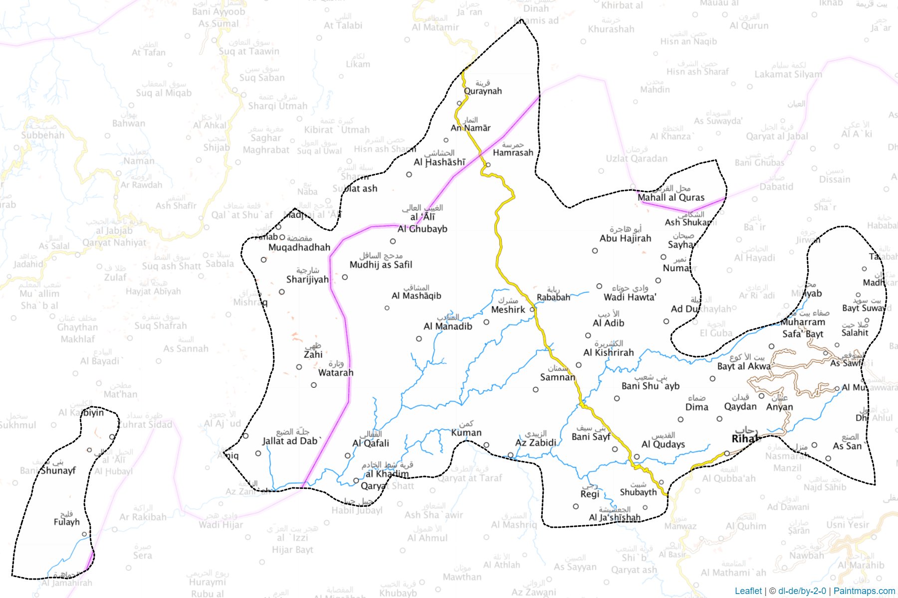 Al Qafr (Ibb) Map Cropping Samples-1