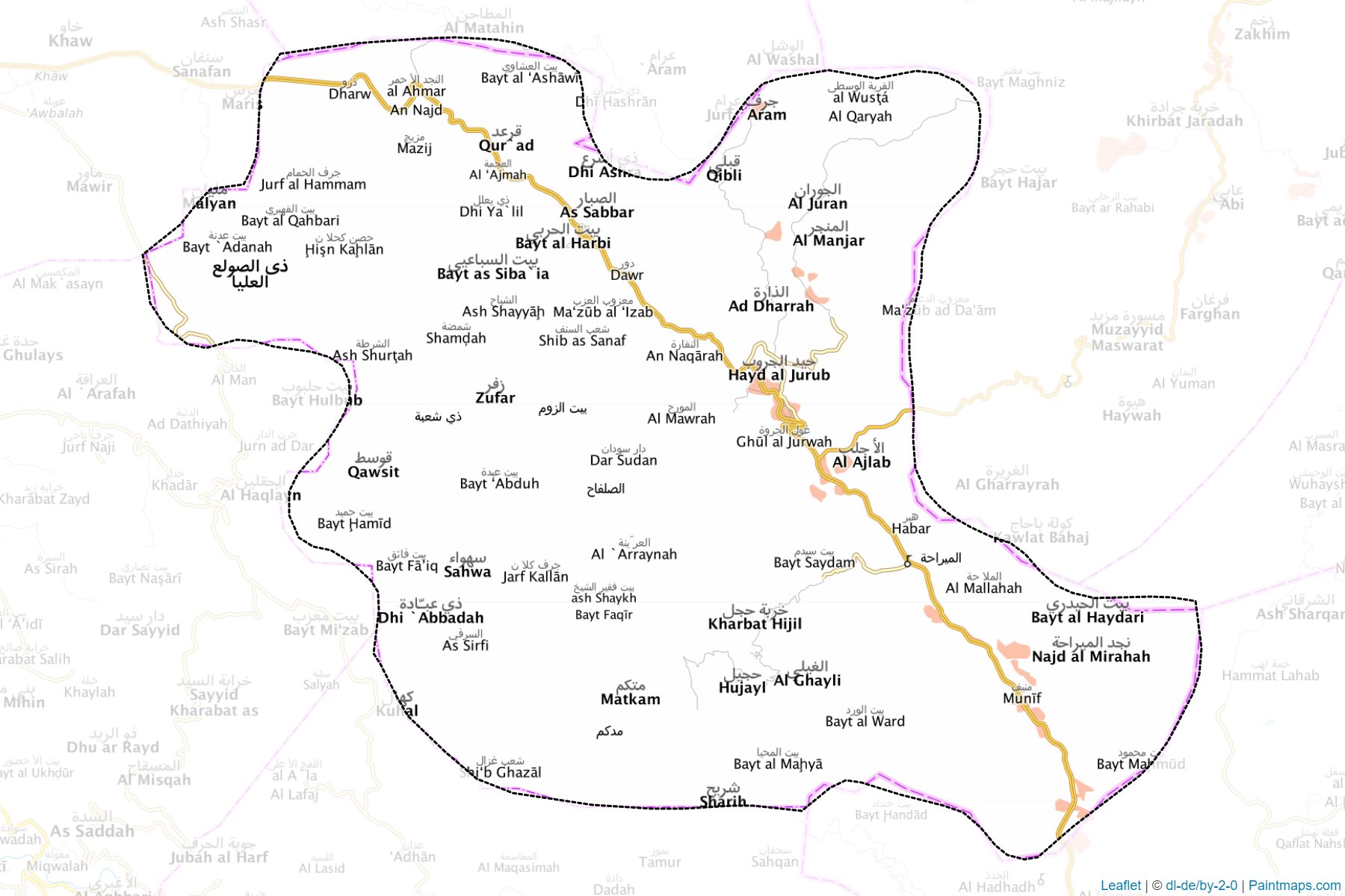 Muestras de recorte de mapas Ar Radmah (Ibb)-1