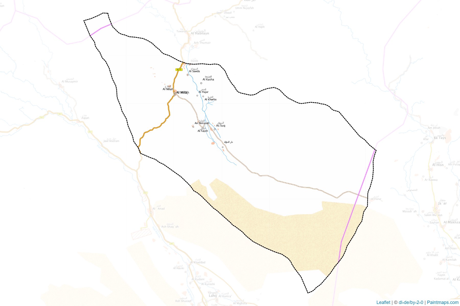 Al Milah (Lahic ili) Haritası Örnekleri-1