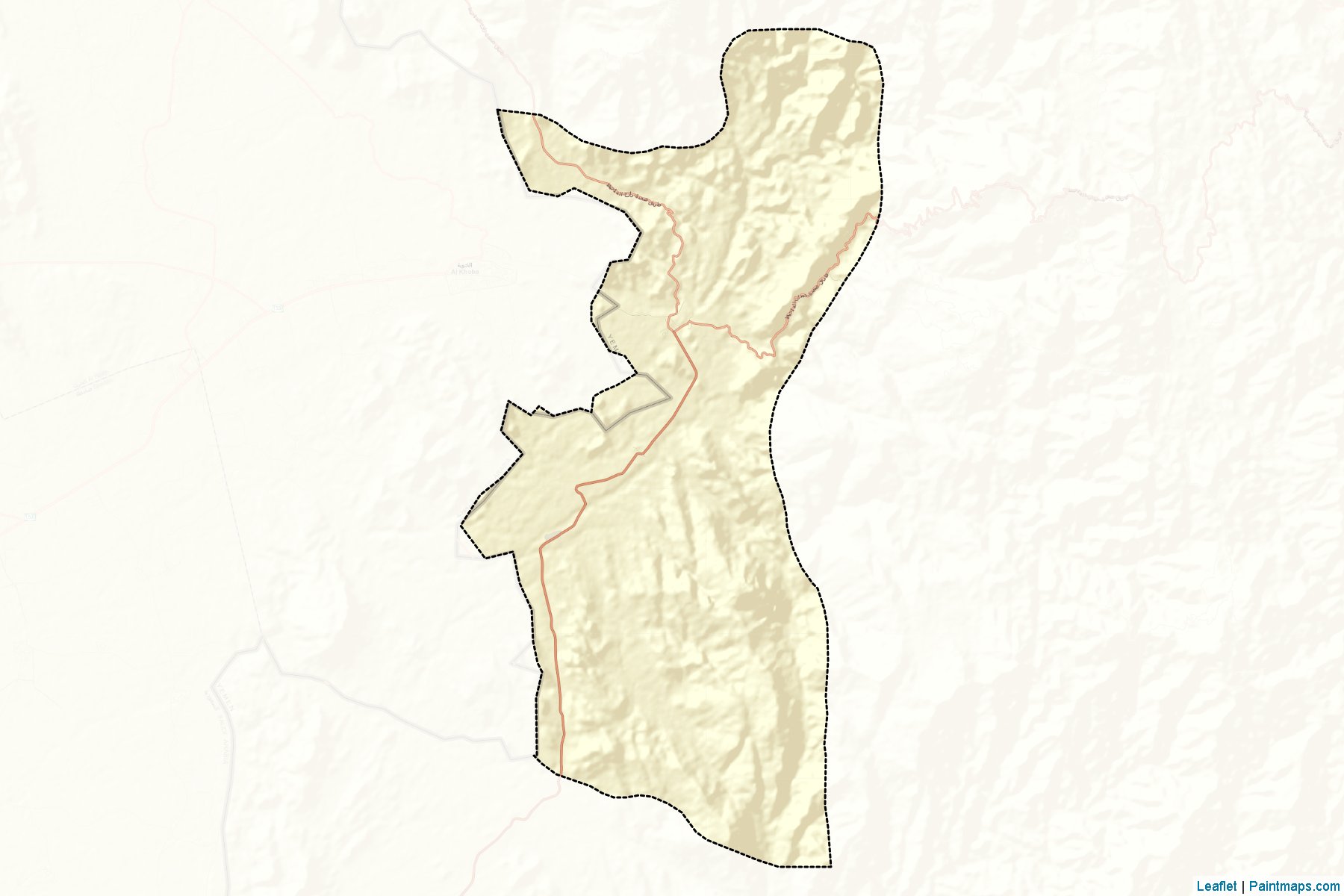 Muestras de recorte de mapas Al Dhaher (Sa`dah)-2