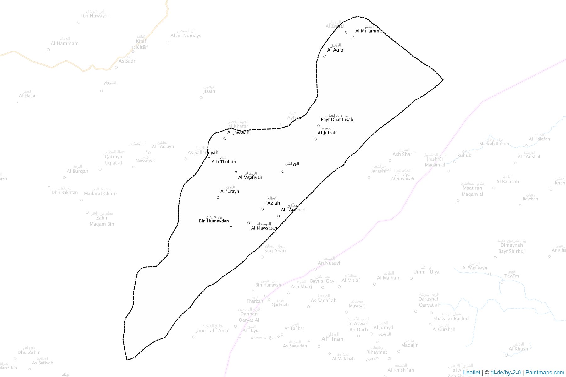 Al Hashwah (Saada ili) Haritası Örnekleri-1