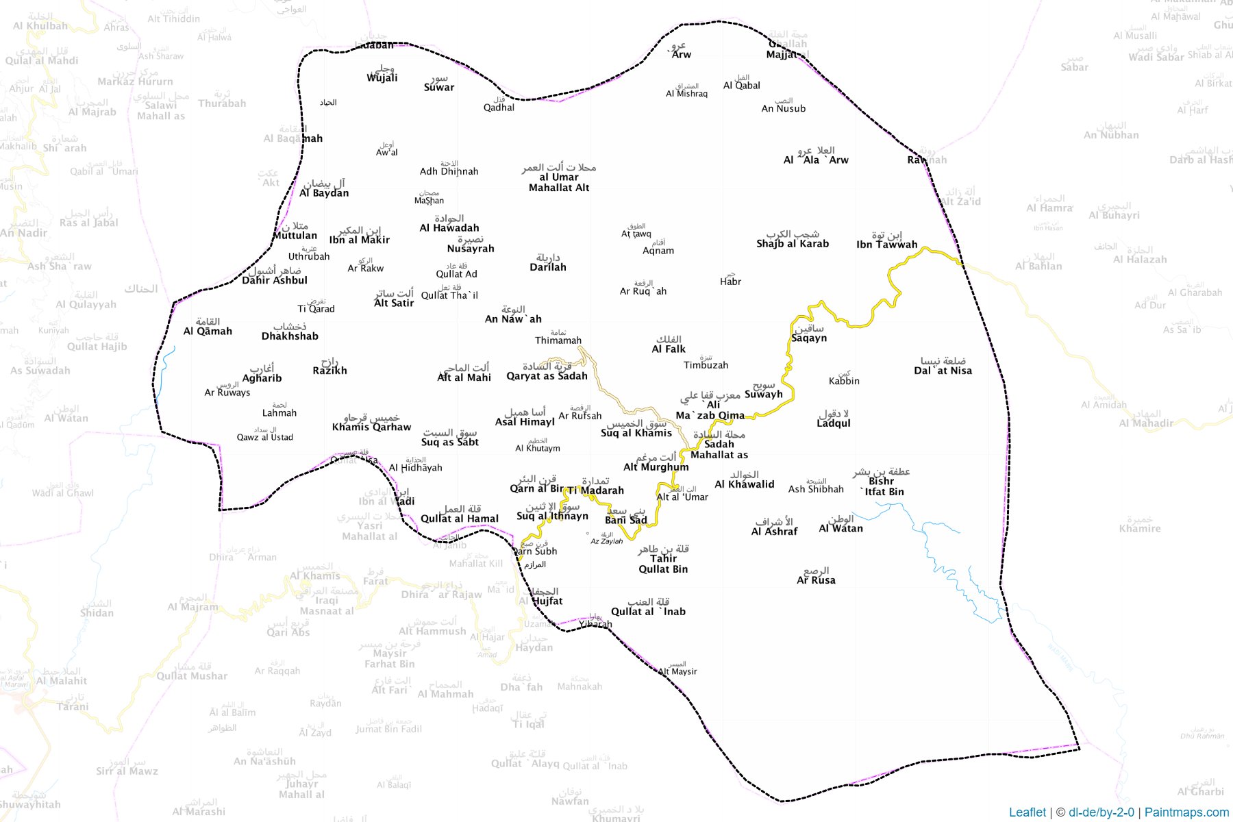 Saqayn (Sa`dah) Map Cropping Samples-1