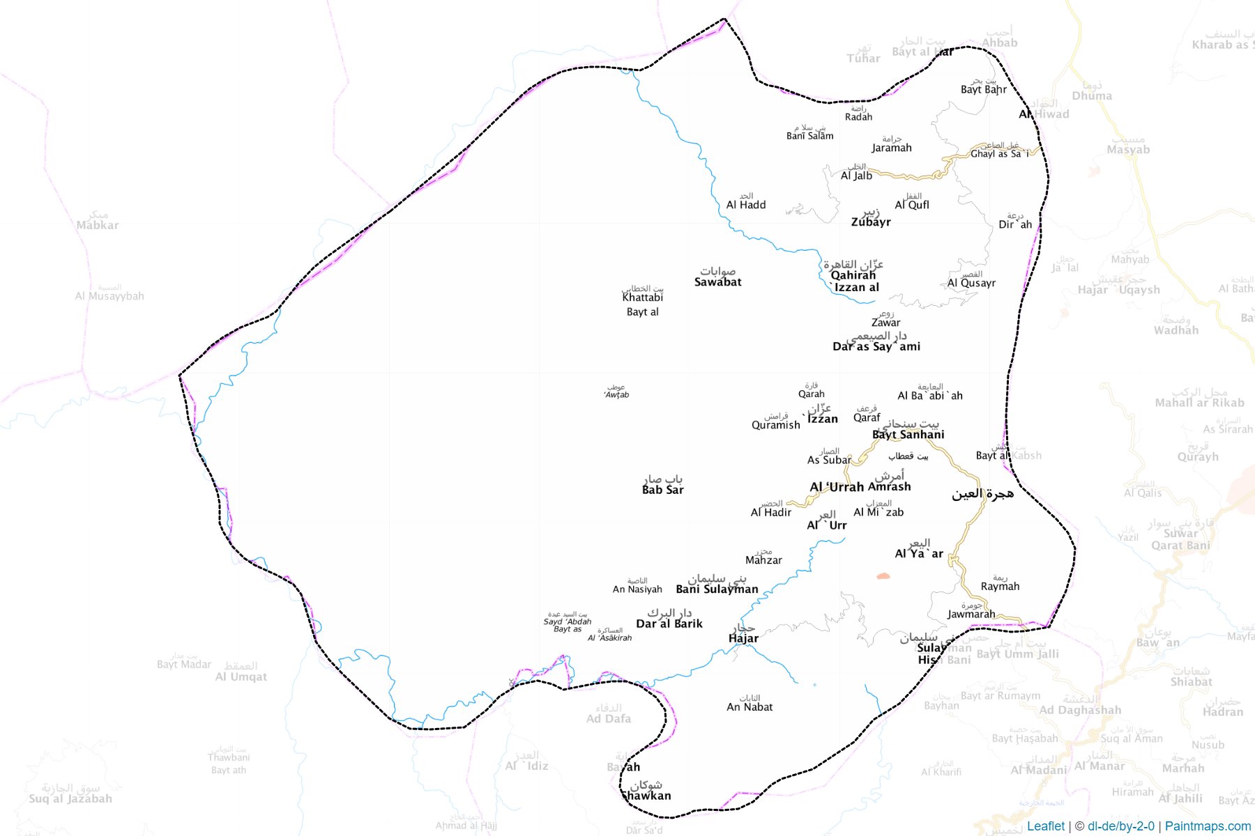 Al Haymah Ad Dakhiliyah (San'a ili) Haritası Örnekleri-1