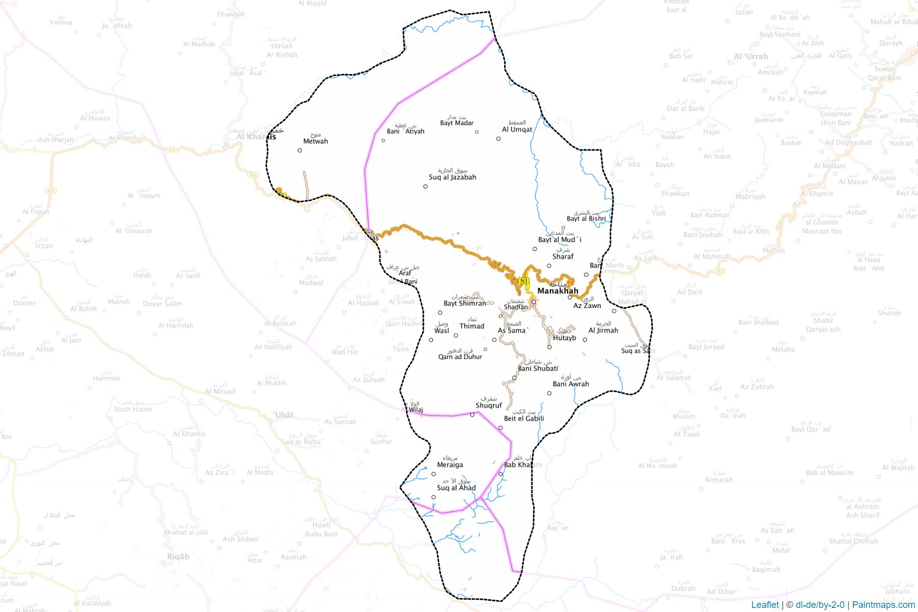 Manakhah (San`ar) Map Cropping Samples-1