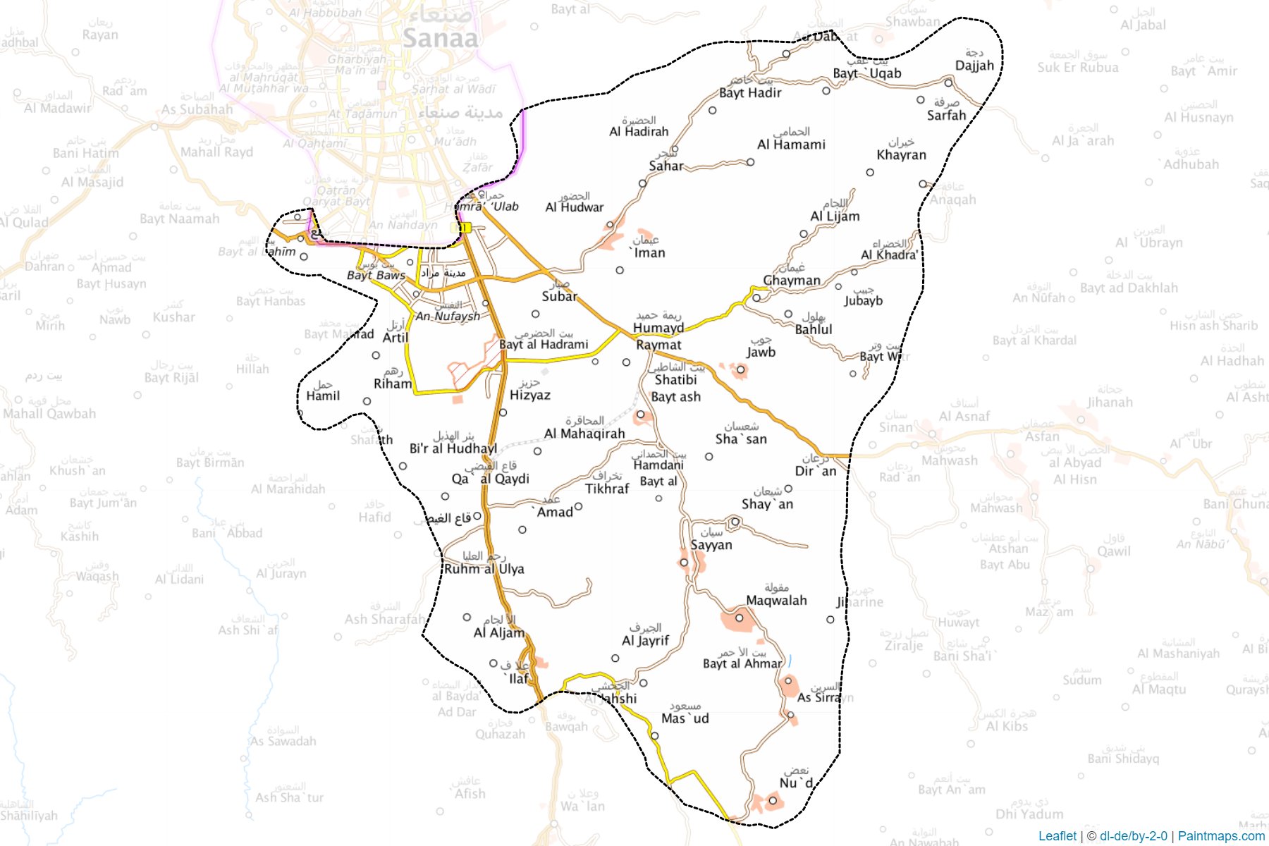 Sanhan (San'a ili) Haritası Örnekleri-1