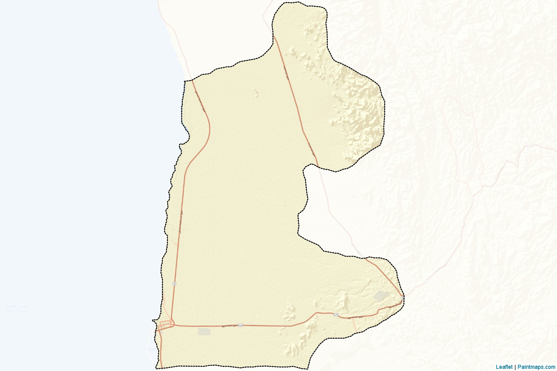 Al Mukha (Ta`izz) Map Cropping Samples-2