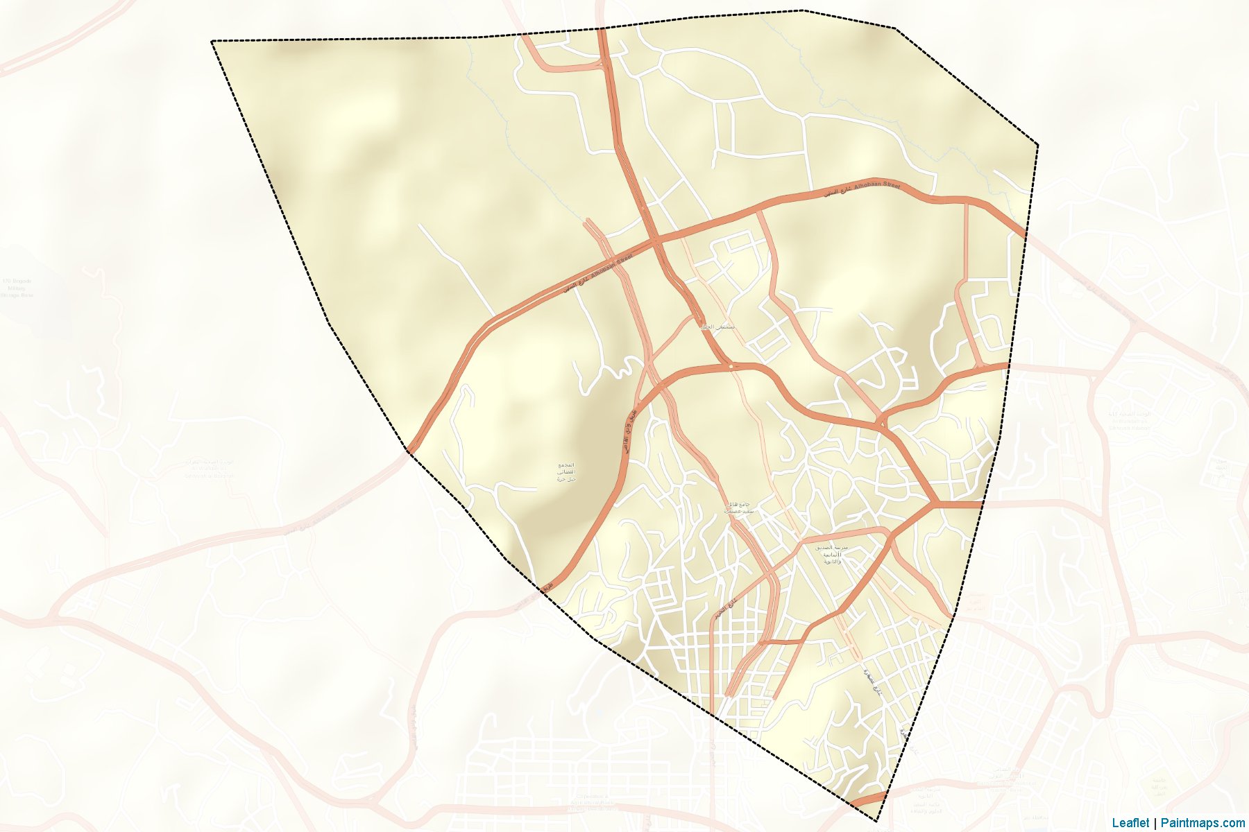 Al Qahirah (Ta`izz) Map Cropping Samples-2