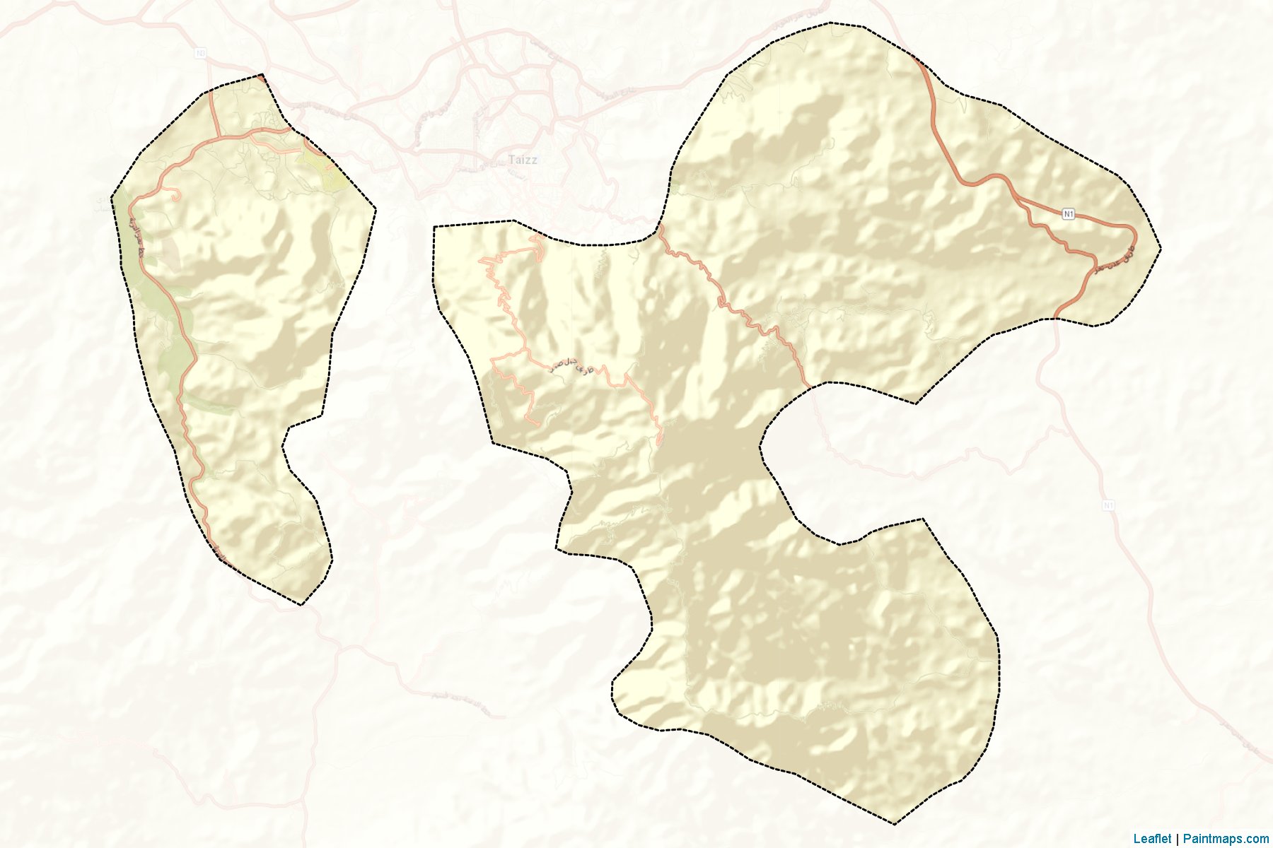 Sabir Al Mawadim (Ta`izz) Map Cropping Samples-2