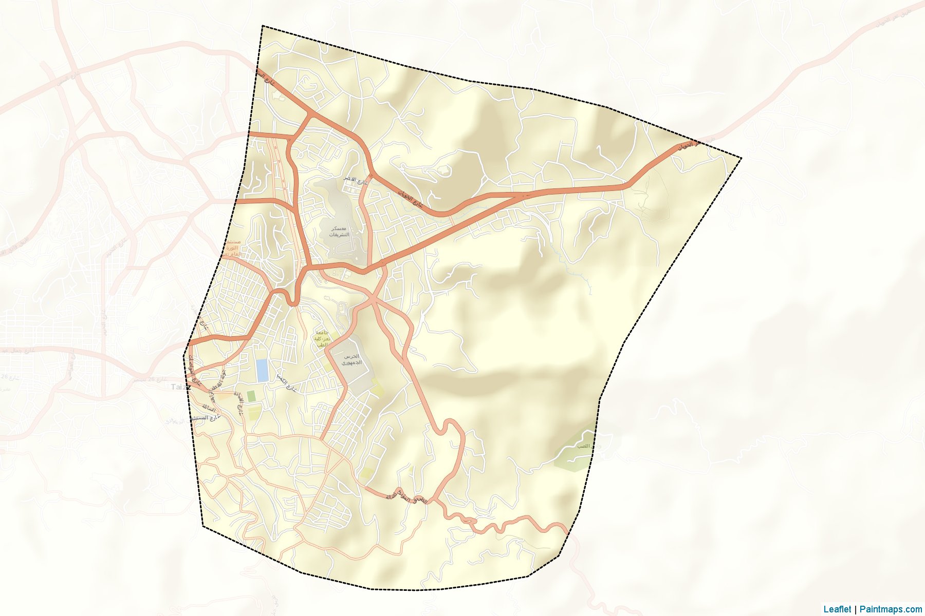 Muestras de recorte de mapas Salh (Ta`izz)-2