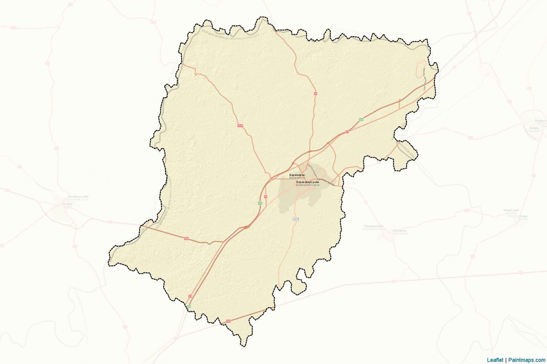 Baranavichy (Brestskaya Voblasts') Map Cropping Samples-2