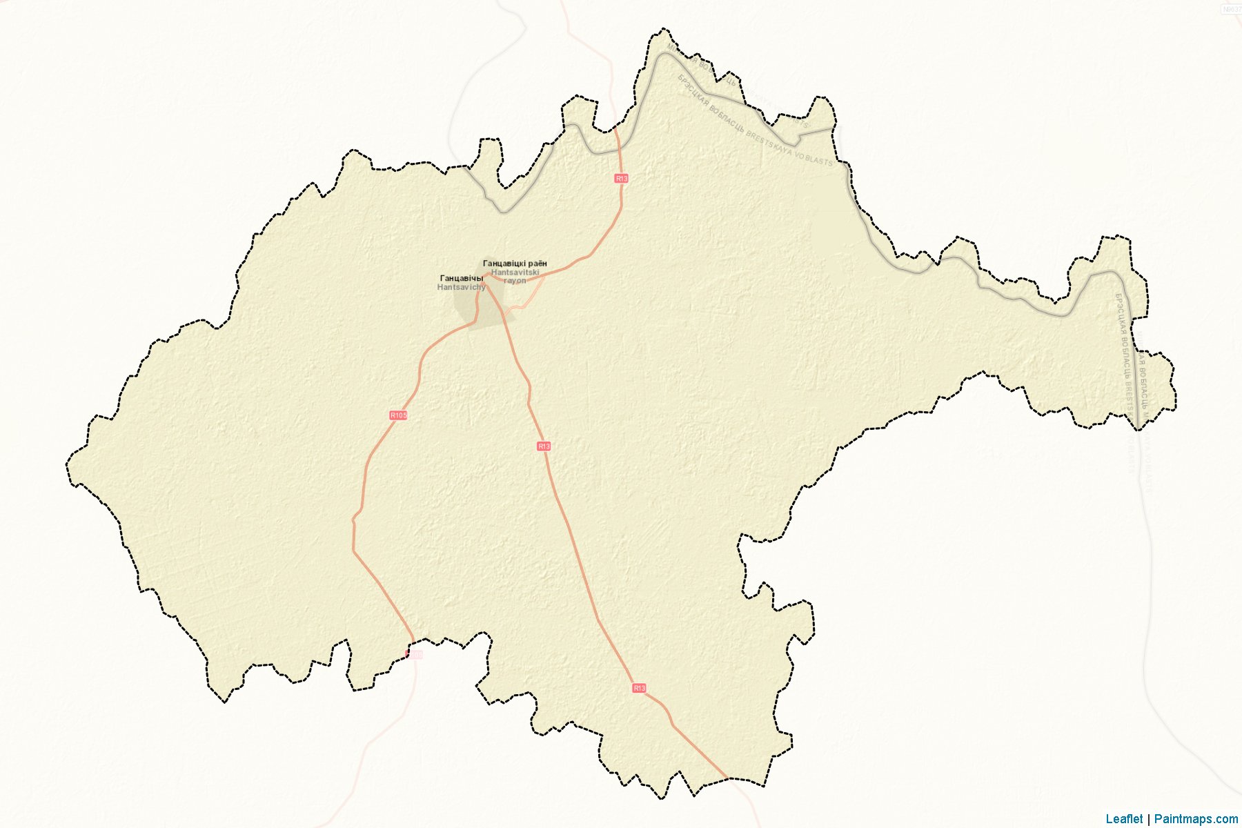 Hantsavichy (Brest Voblastı) Haritası Örnekleri-2