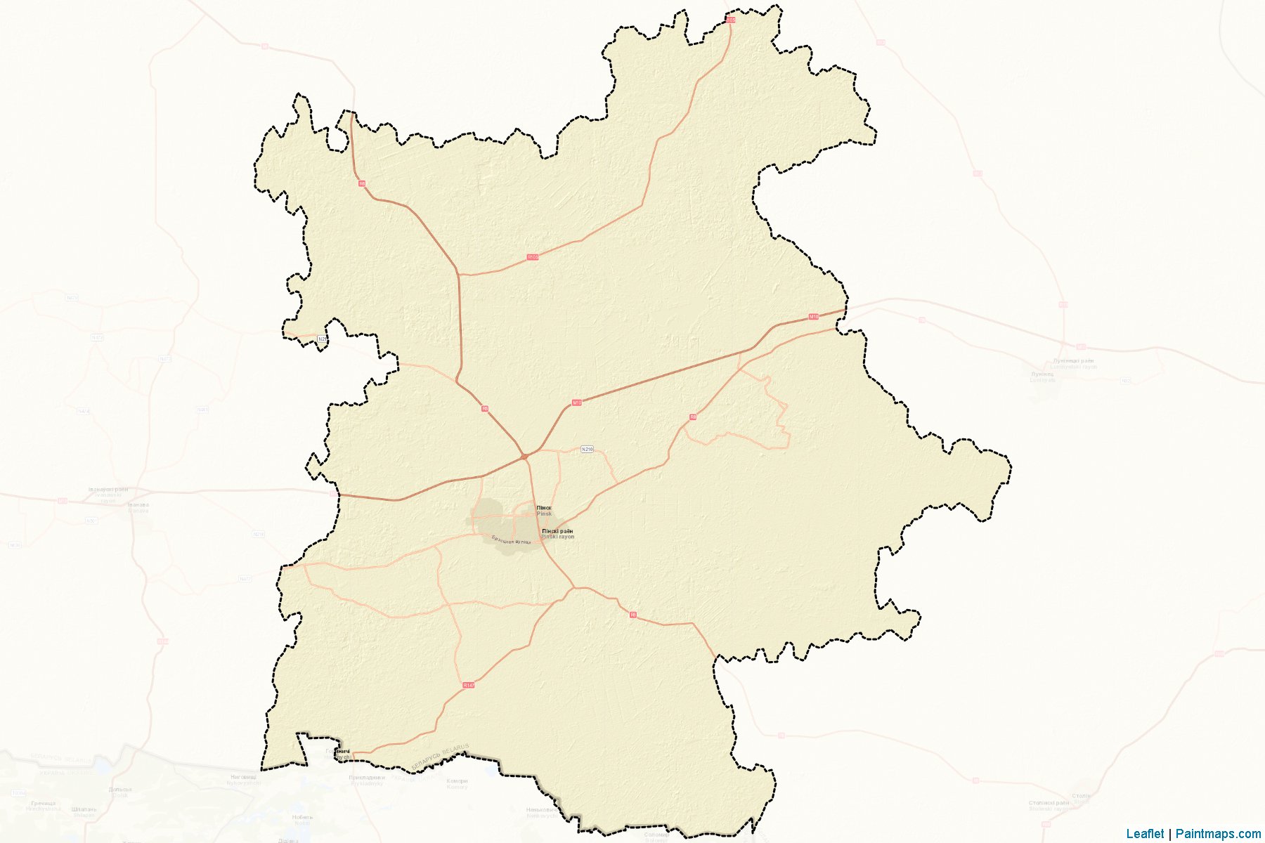 Pinsk (Brestskaya Voblasts') Map Cropping Samples-2