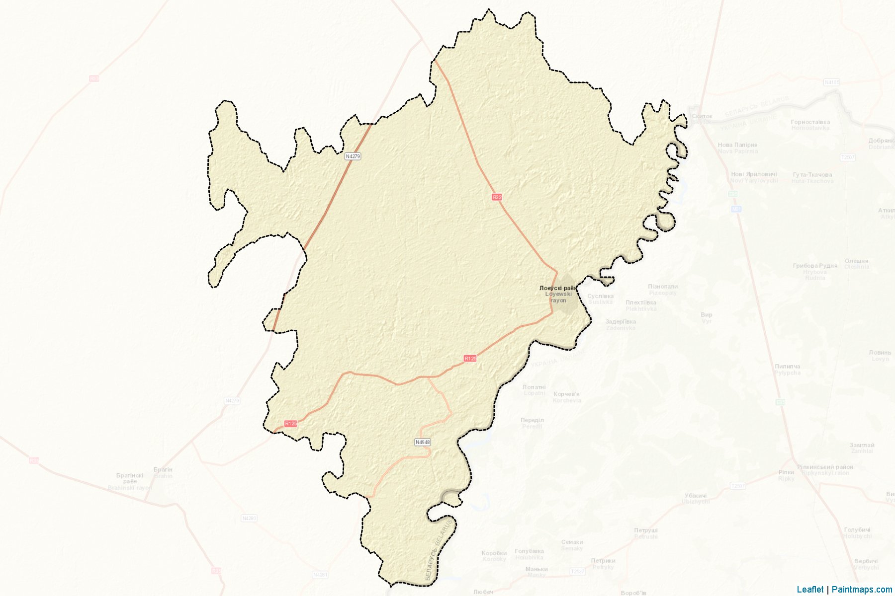 Loyew (Homyel Voblastı) Haritası Örnekleri-2