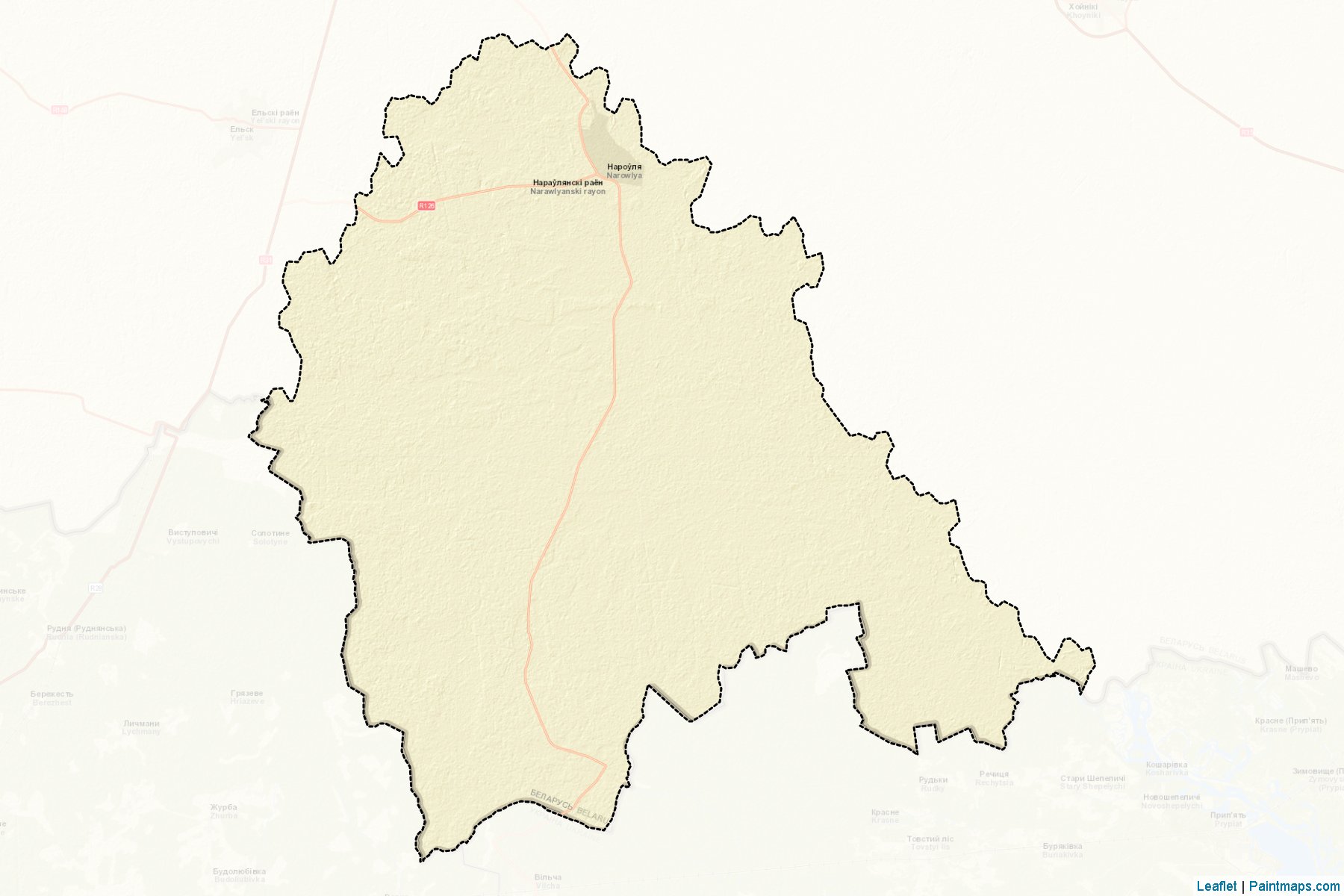 Narowlya (Homyel'skaya Voblasts') Map Cropping Samples-2