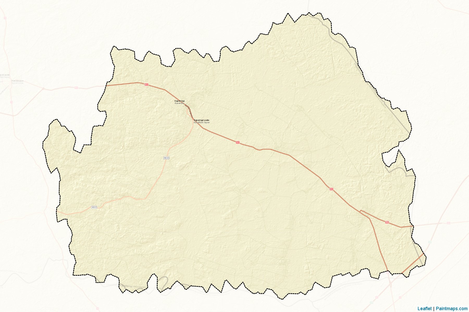 Karelichy (Haradzyenskaya Voblasts') Map Cropping Samples-2