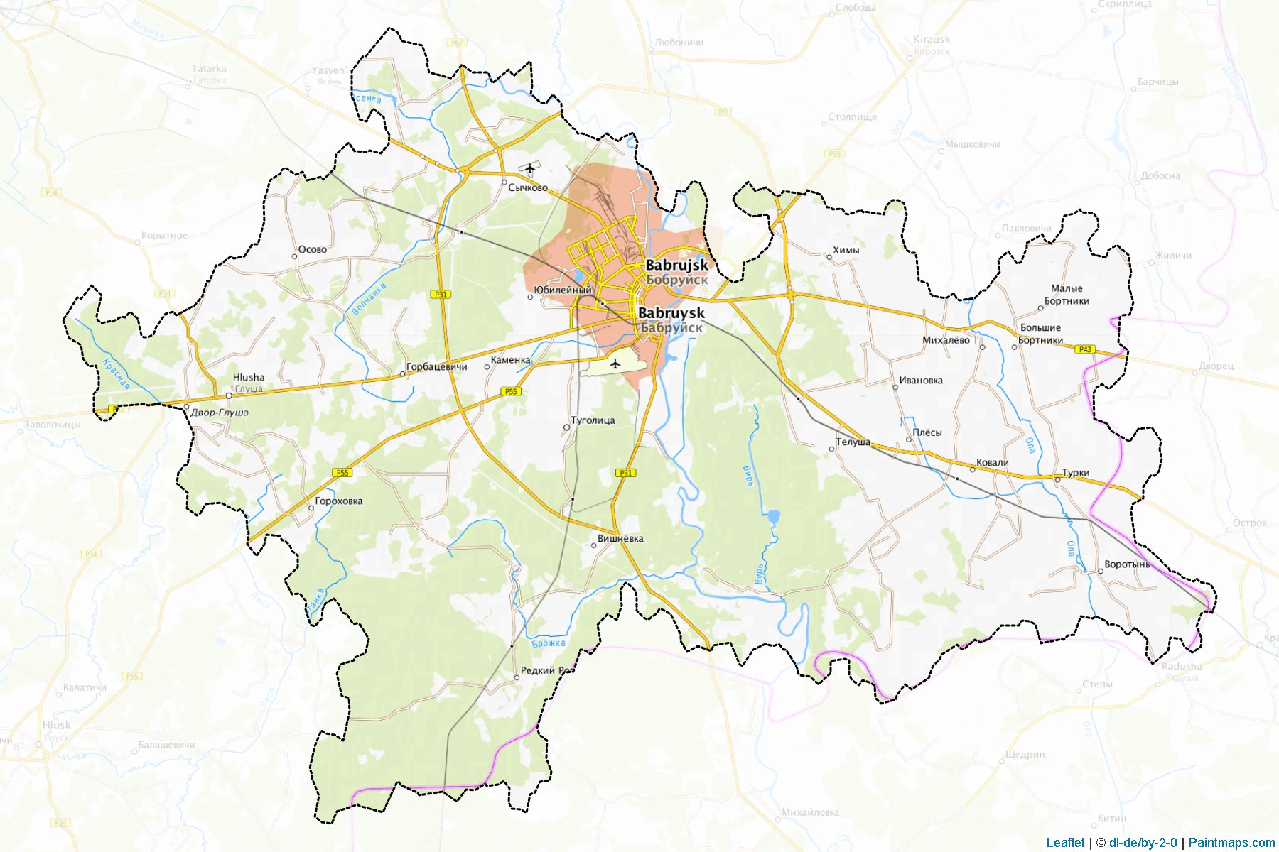 Babruysk (Mahilyowskaya Voblasts') Map Cropping Samples-1