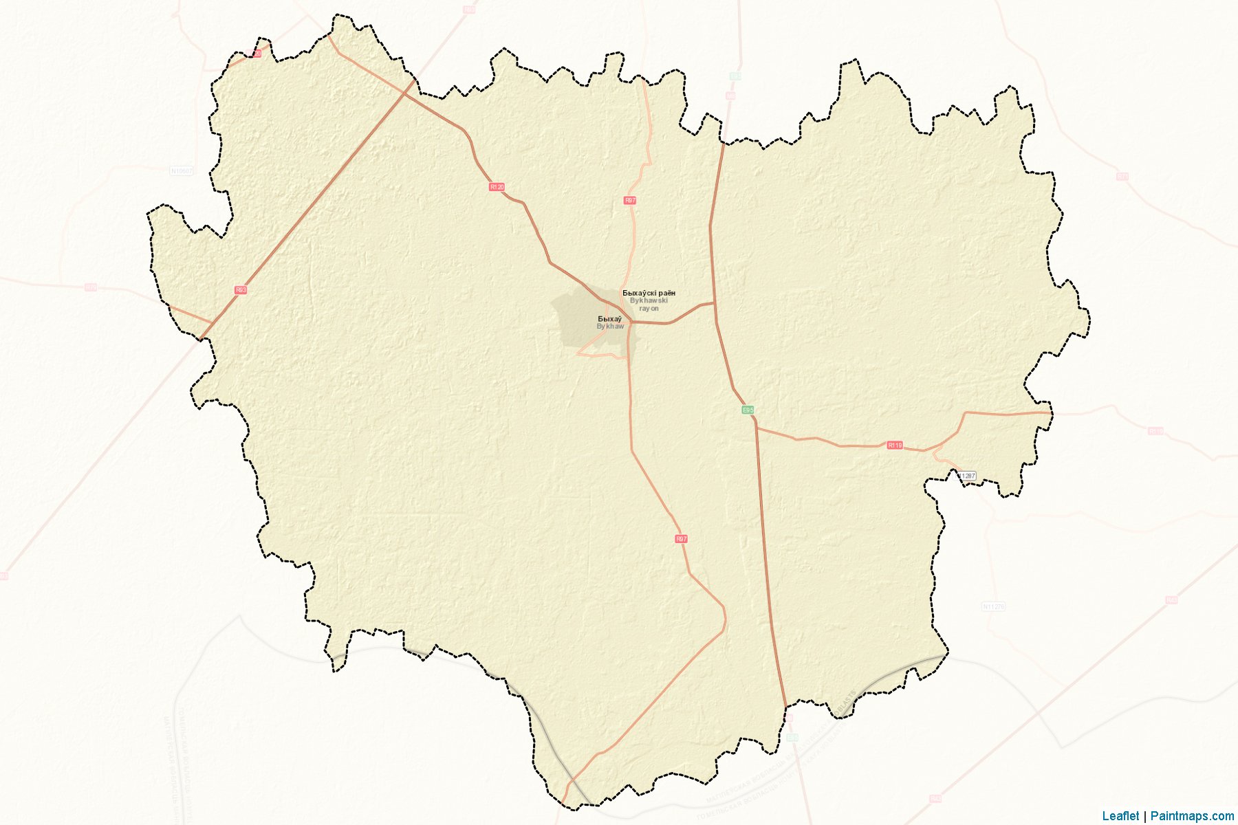 Bykhaw (Mahilyowskaya Voblasts') Map Cropping Samples-2