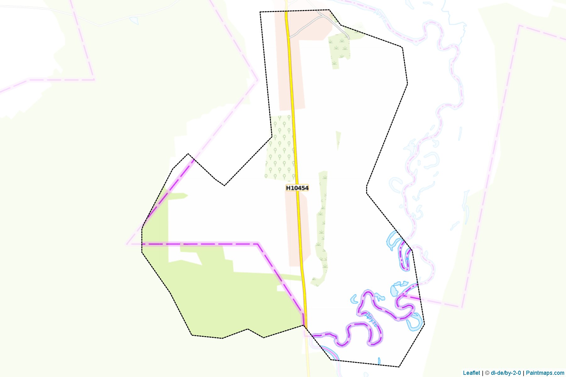 Muestras de recorte de mapas Kirawsk (Gomel)-1