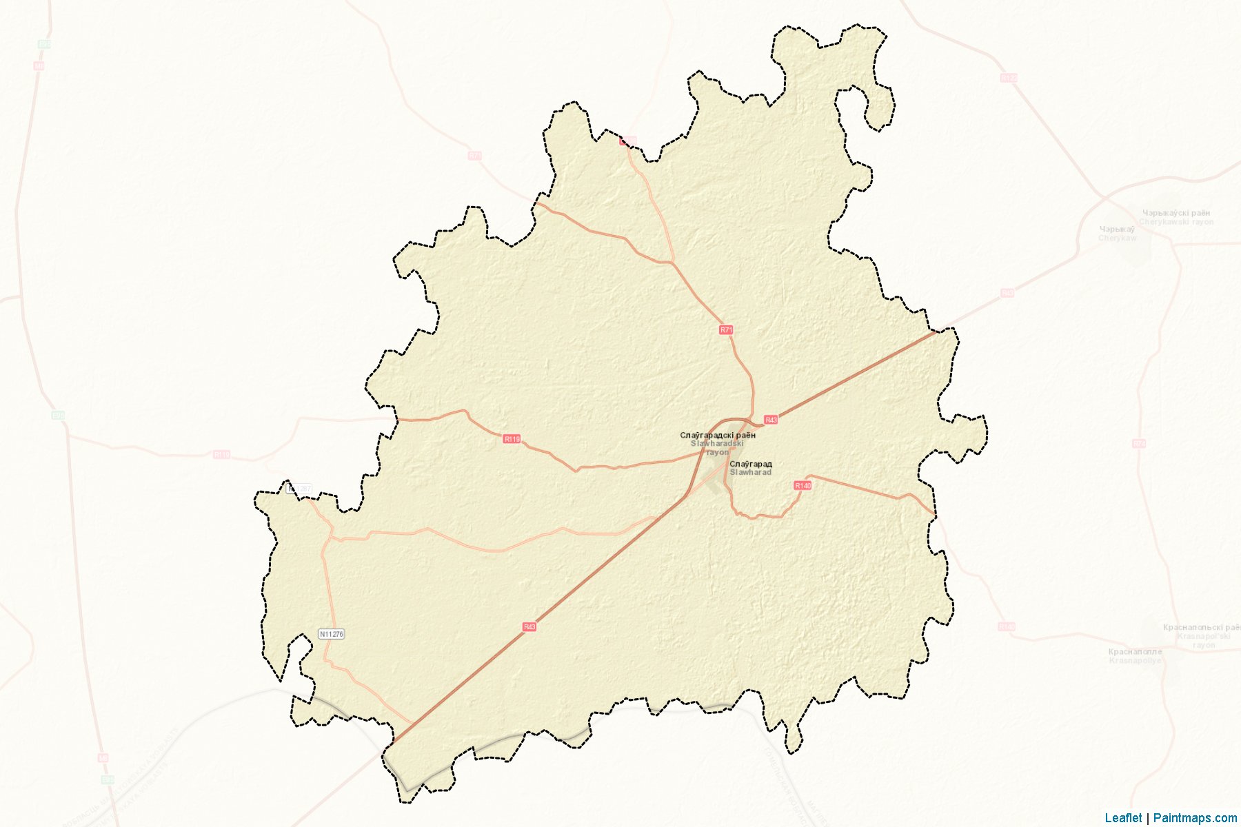 Slawharad (Mahilyowskaya Voblasts') Map Cropping Samples-2