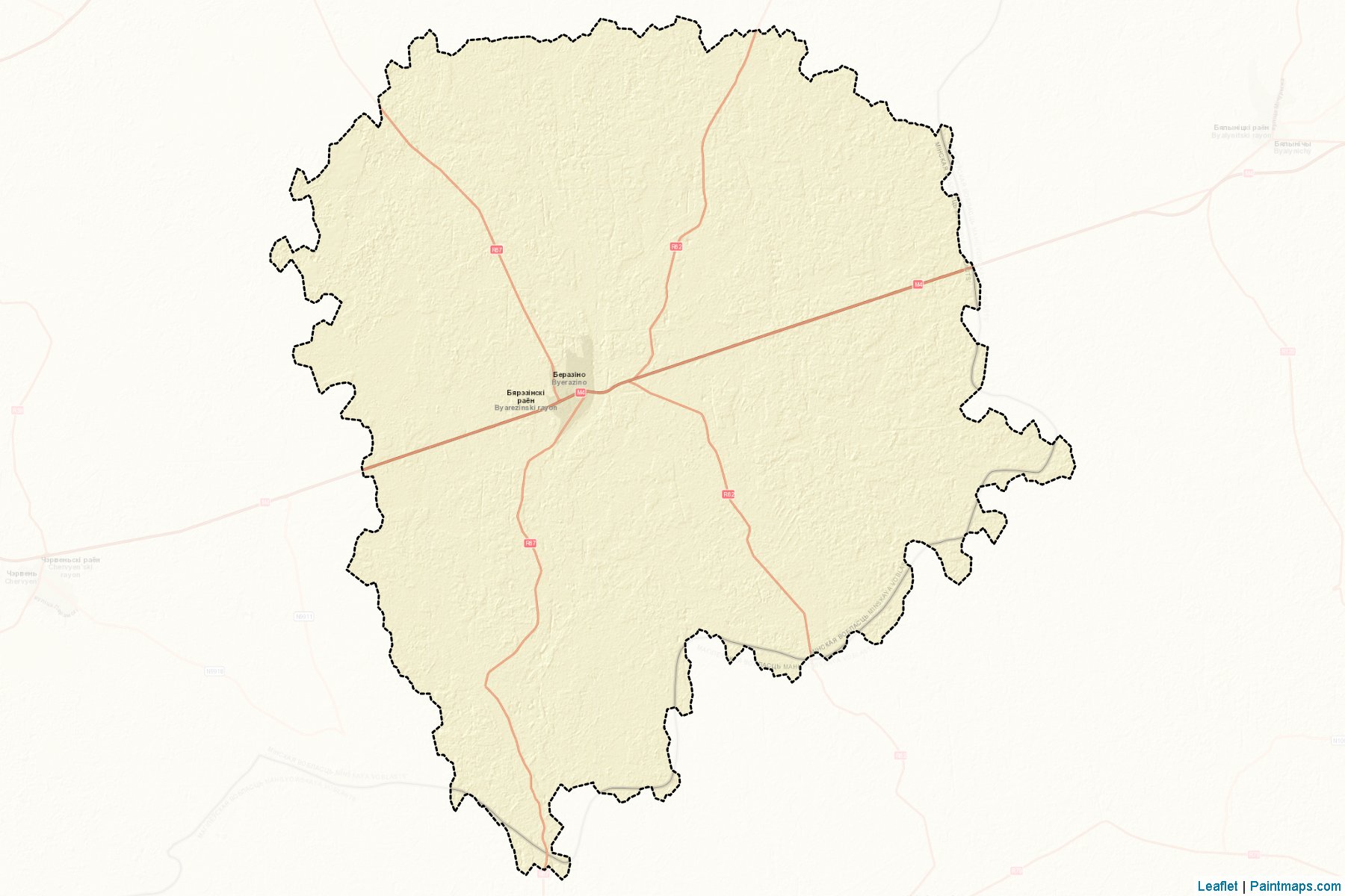 Byarezan' (Minskaya Voblasts') Map Cropping Samples-2