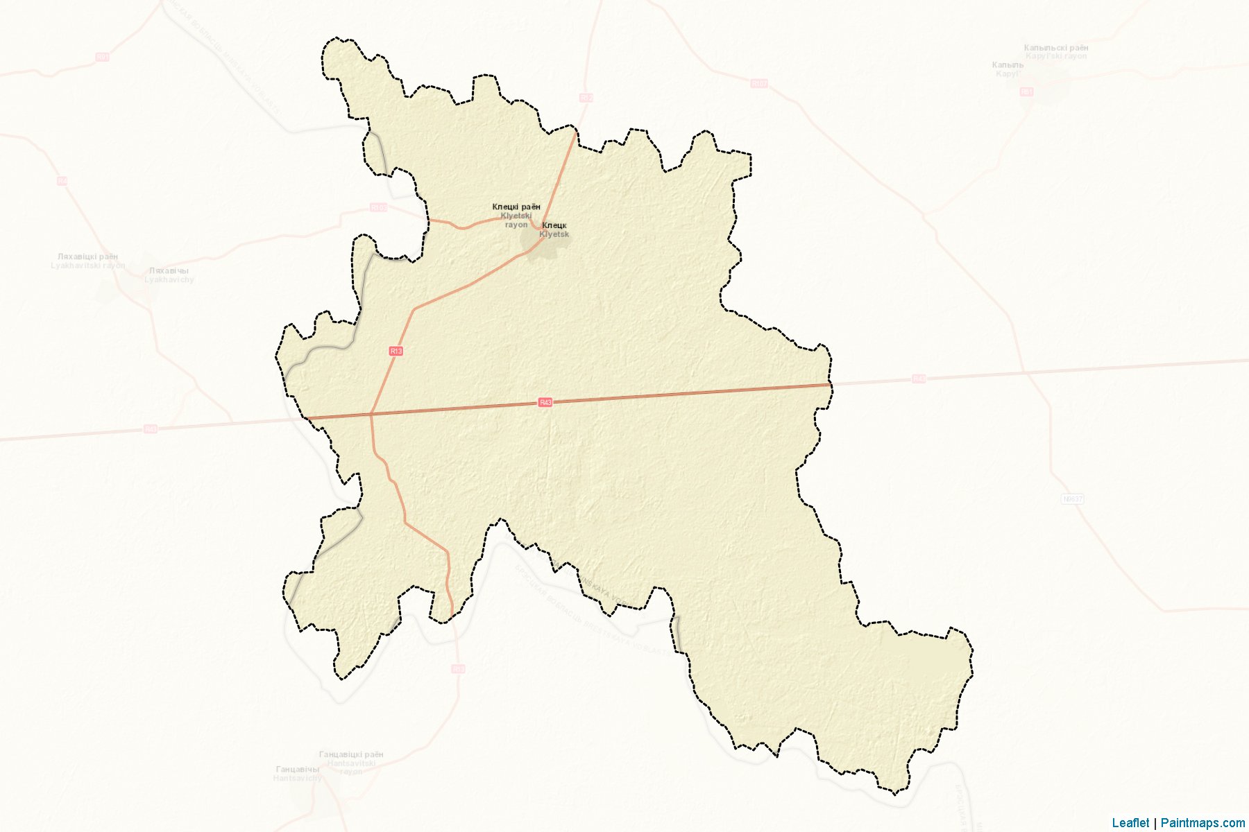 Klyetsak (Minskaya Voblasts') Map Cropping Samples-2