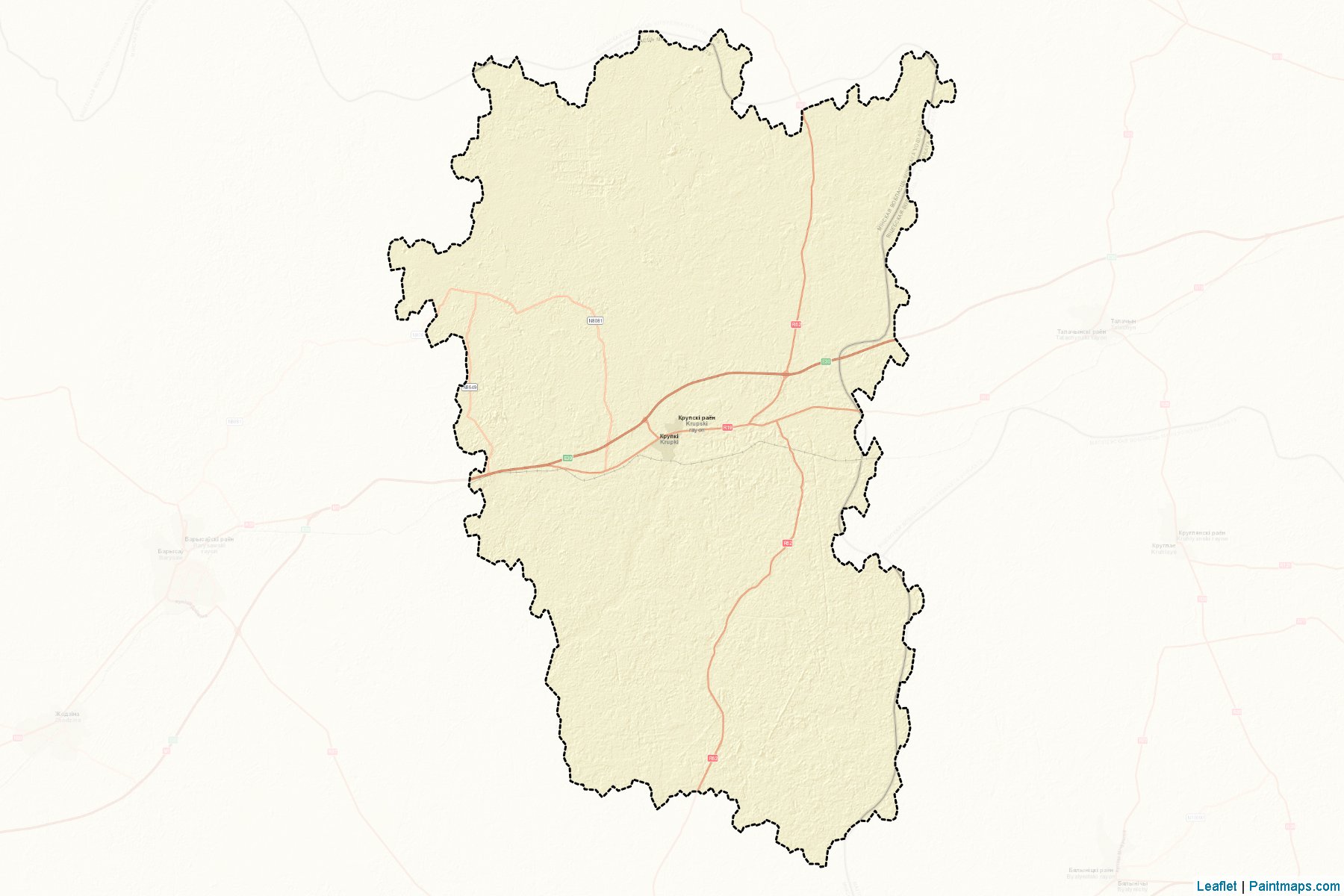 Krupki (Minskaya Voblasts') Map Cropping Samples-2