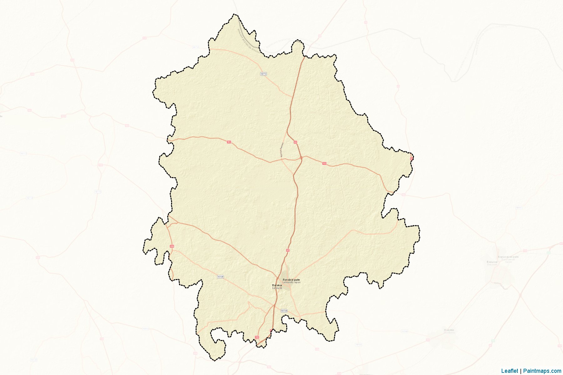 Lahoysk (Minskaya Voblasts') Map Cropping Samples-2