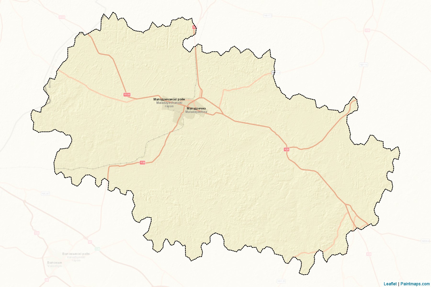 Maladechna (Minskaya Voblasts') Map Cropping Samples-2