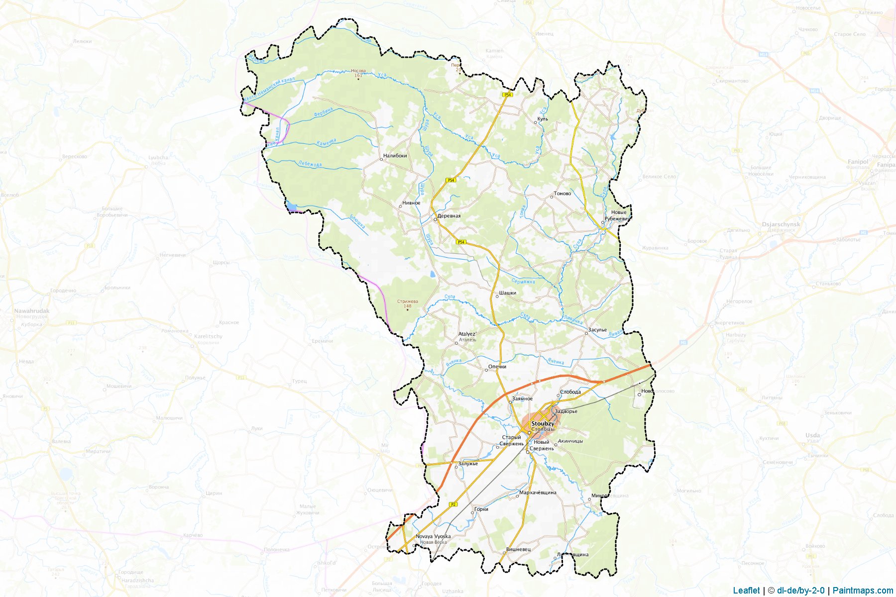 Stowptsy (Minskaya Voblasts') Map Cropping Samples-1