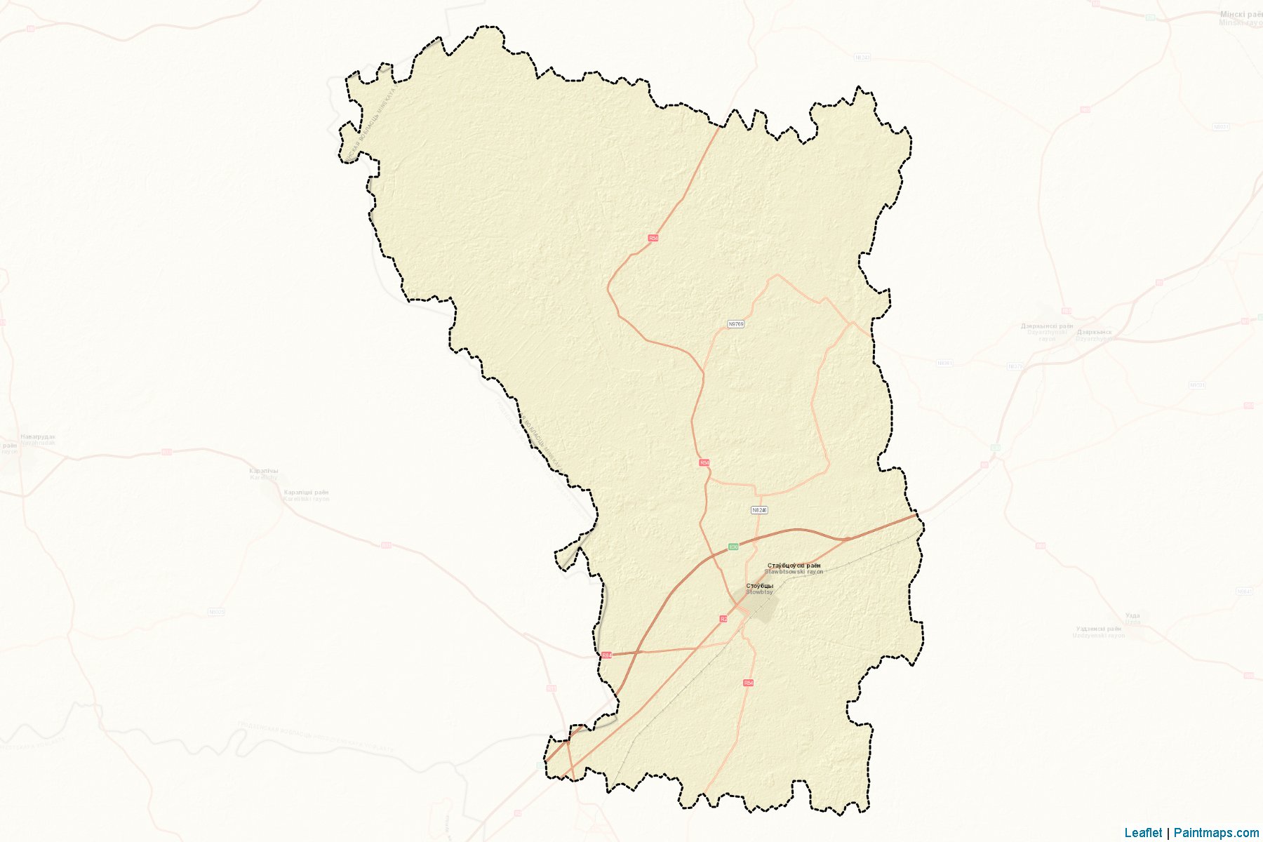 Stowptsy (Minskaya Voblasts') Map Cropping Samples-2