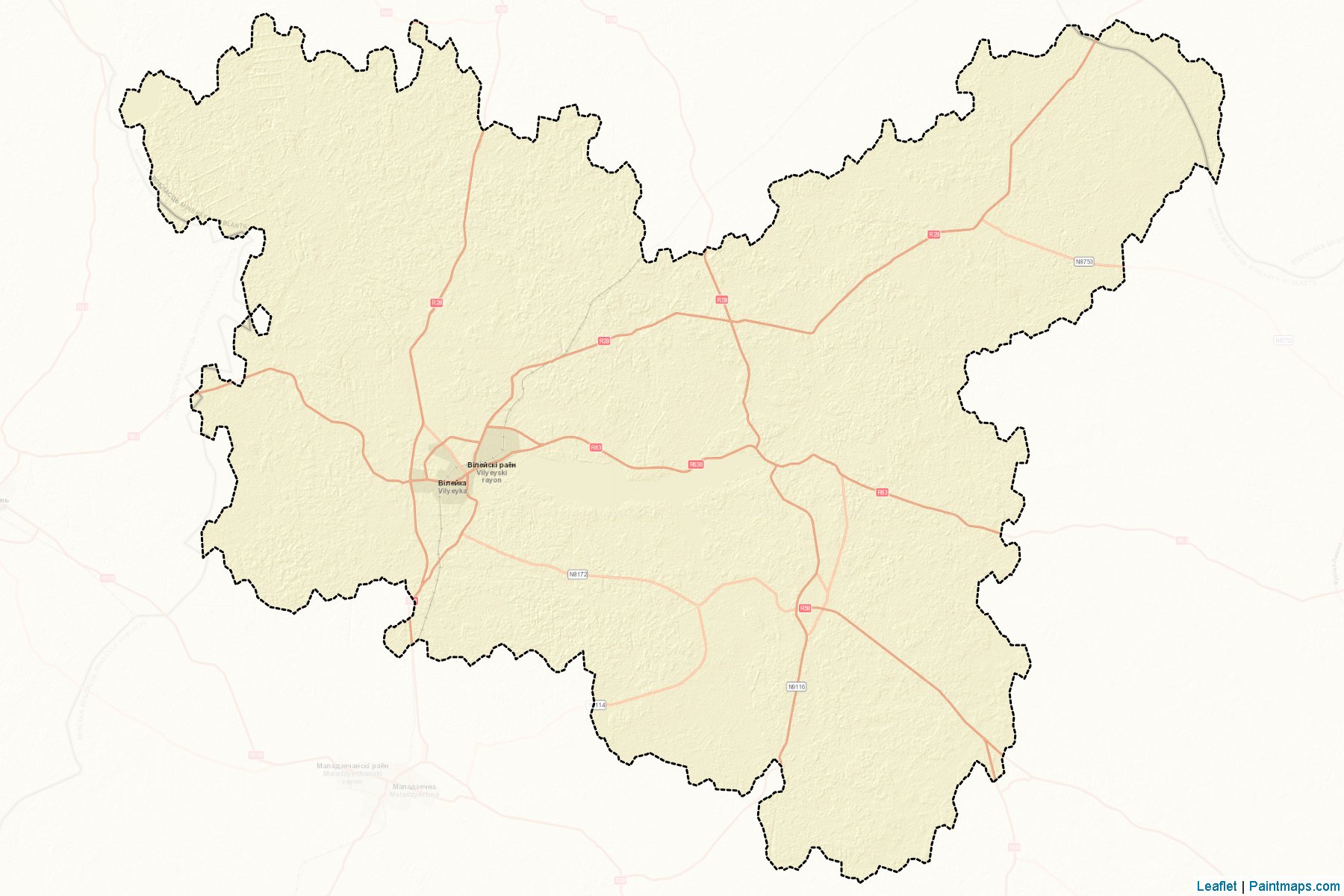 Vyalyeyka (Minskaya Voblasts') Map Cropping Samples-2