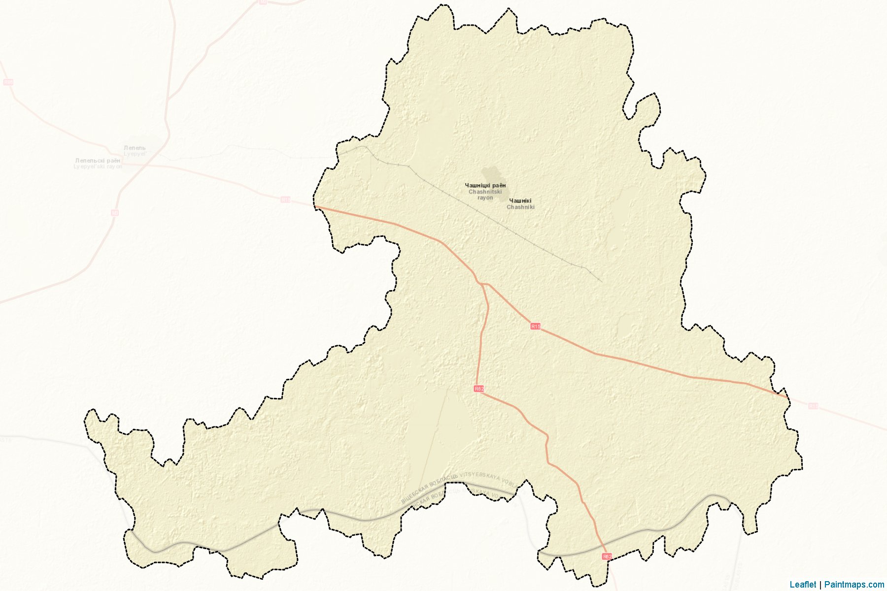 Chashniki (Vitsebsk Voblastı) Haritası Örnekleri-2