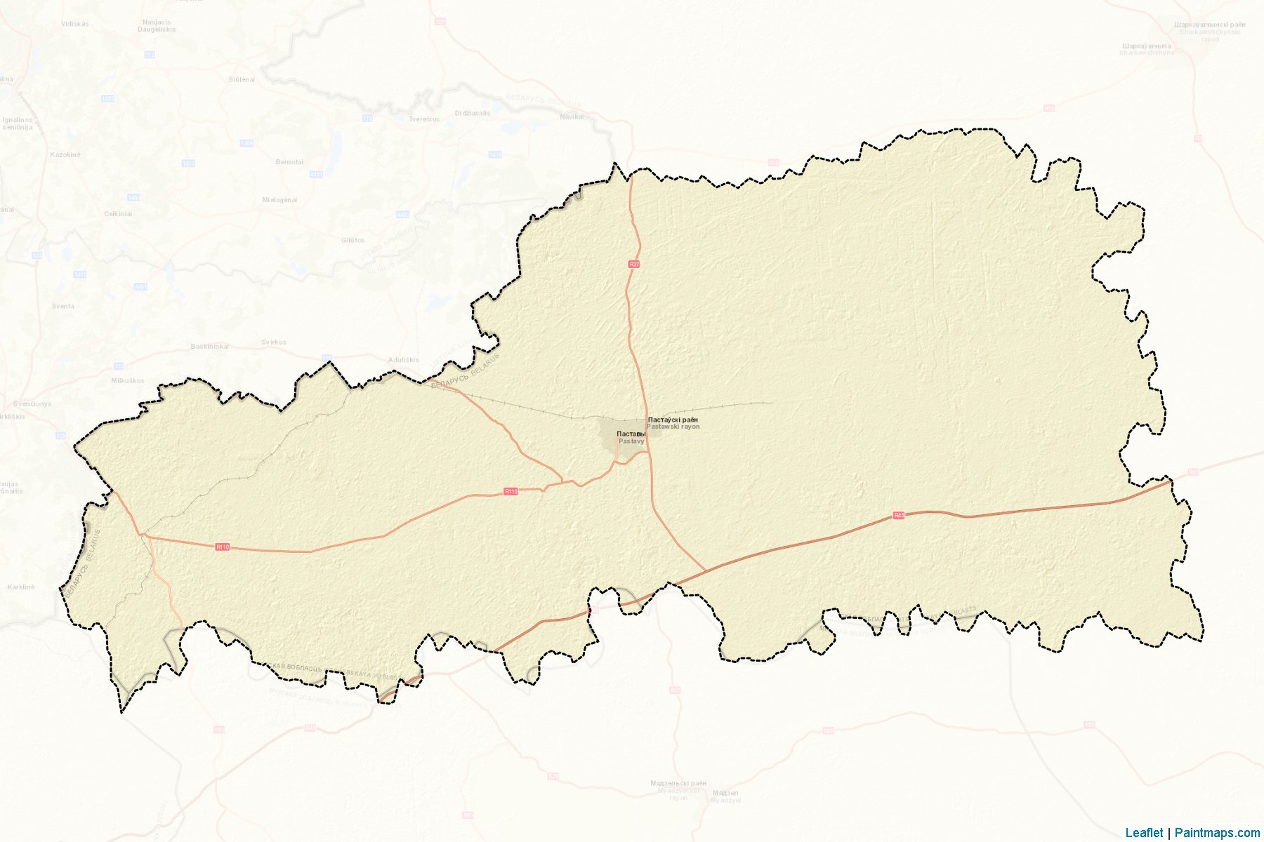 Pastavy (Vitsebsk Voblastı) Haritası Örnekleri-2