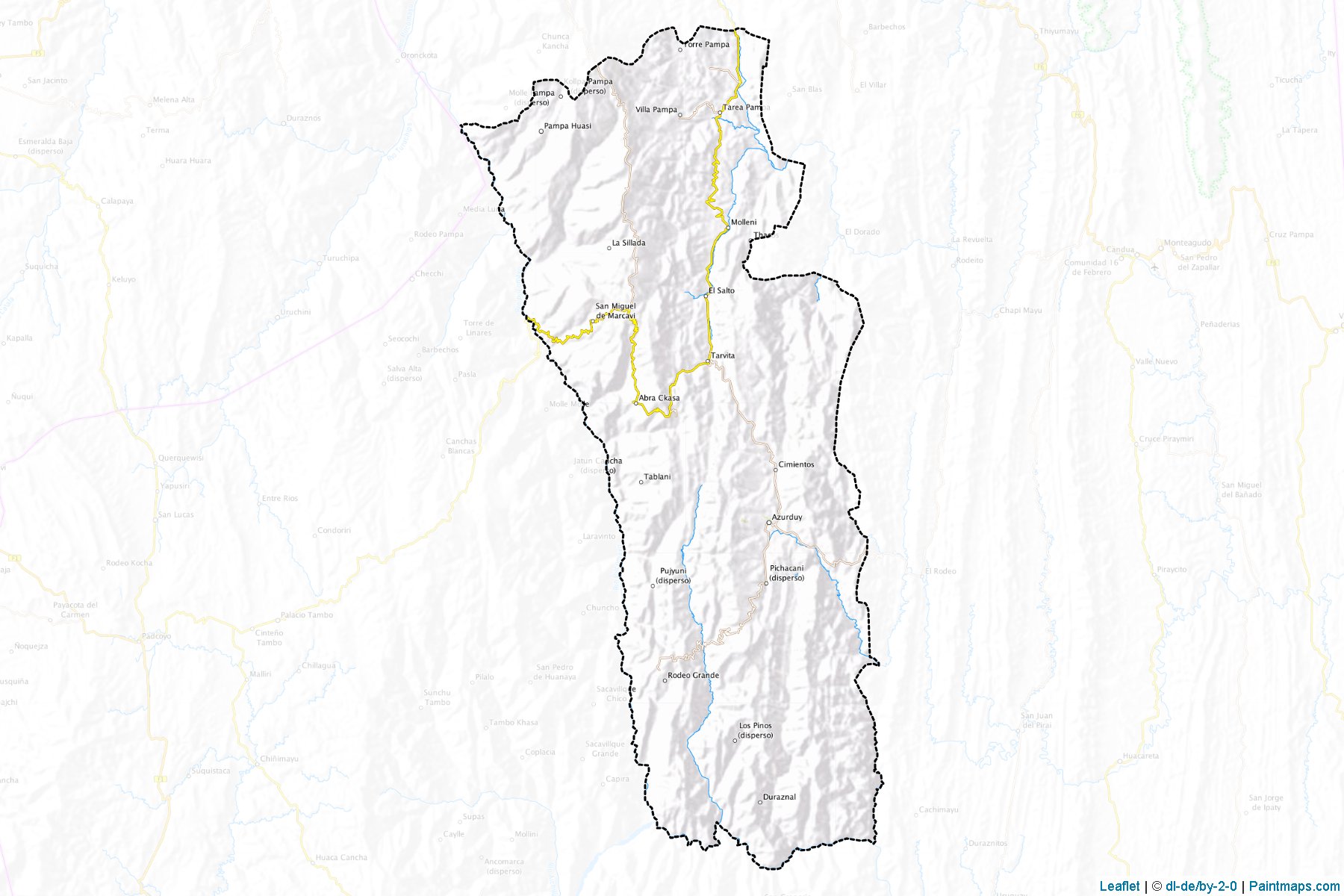 Muestras de recorte de mapas Azurduy (Chuquisaca)-1