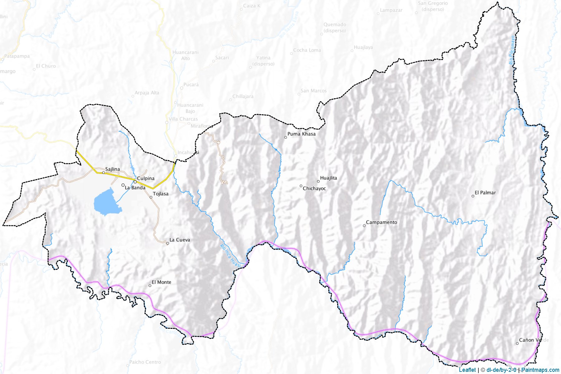 Muestras de recorte de mapas Sud Cinti (Chuquisaca)-1