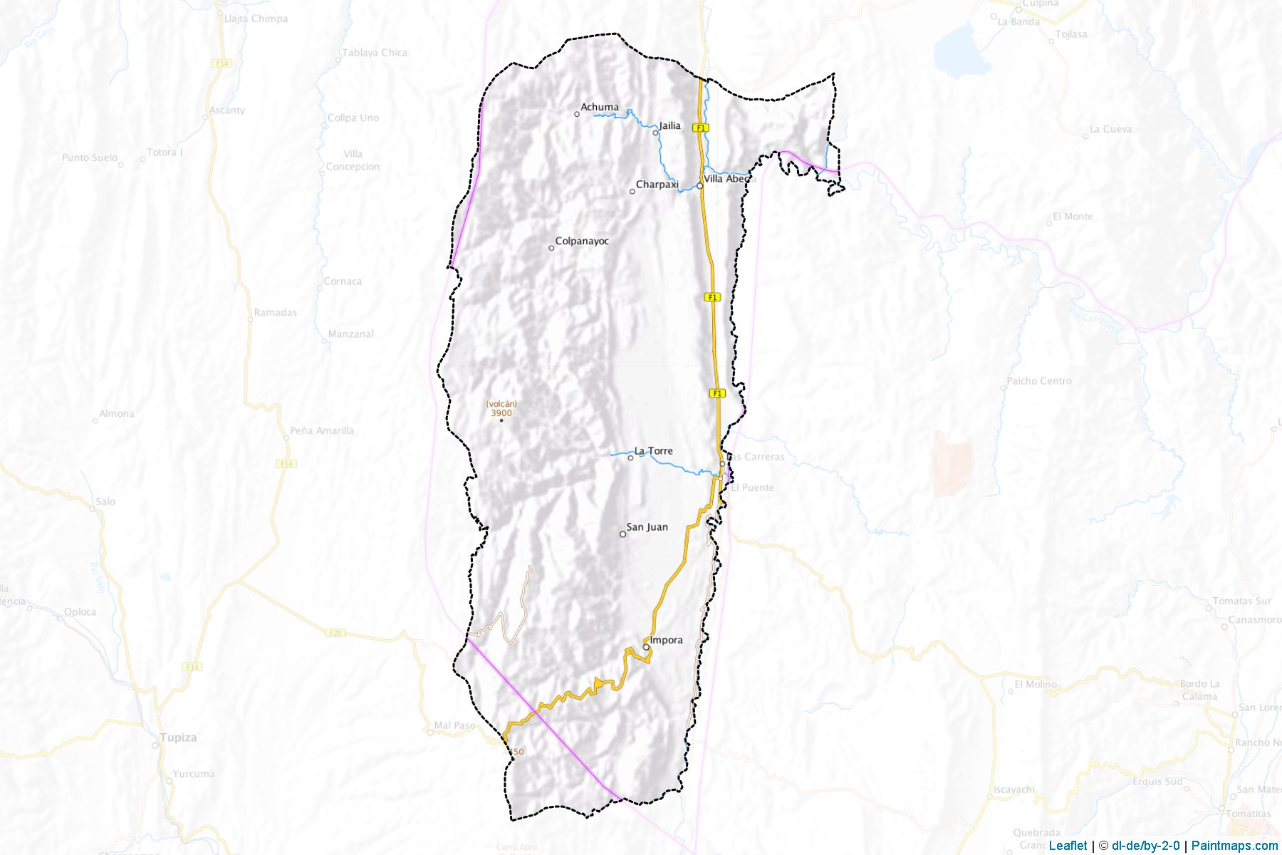 Muestras de recorte de mapas Sur Cinti (Chuquisaca)-1