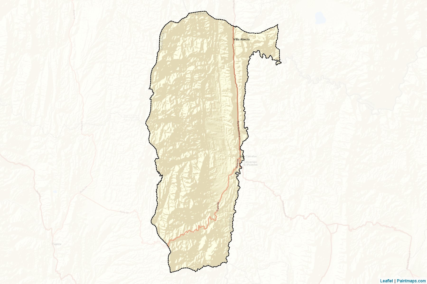 Muestras de recorte de mapas Sur Cinti (Chuquisaca)-2