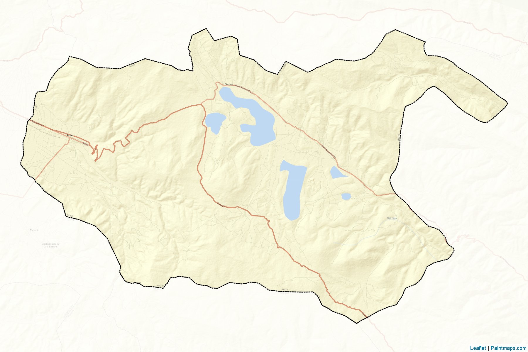 Muestras de recorte de mapas Arani (Cochabamba)-2