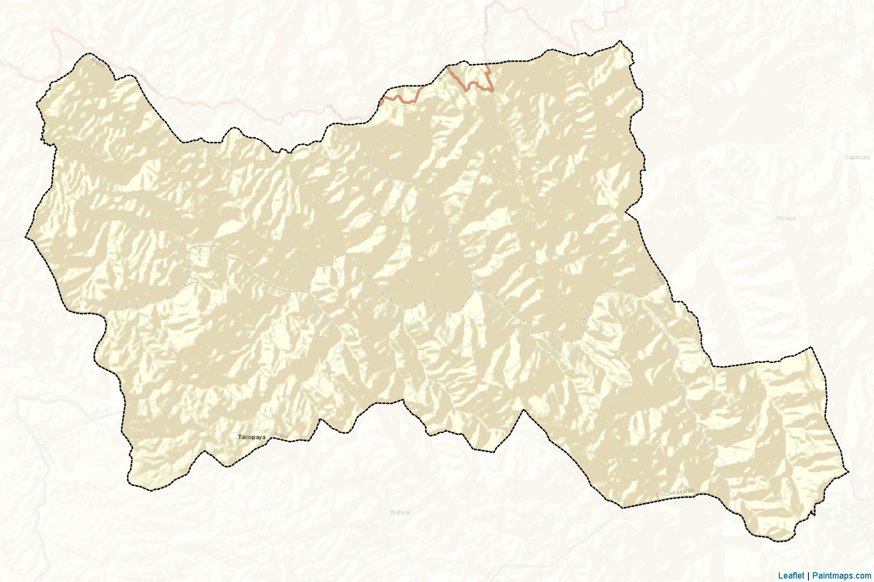 Muestras de recorte de mapas Arque (Cochabamba)-2