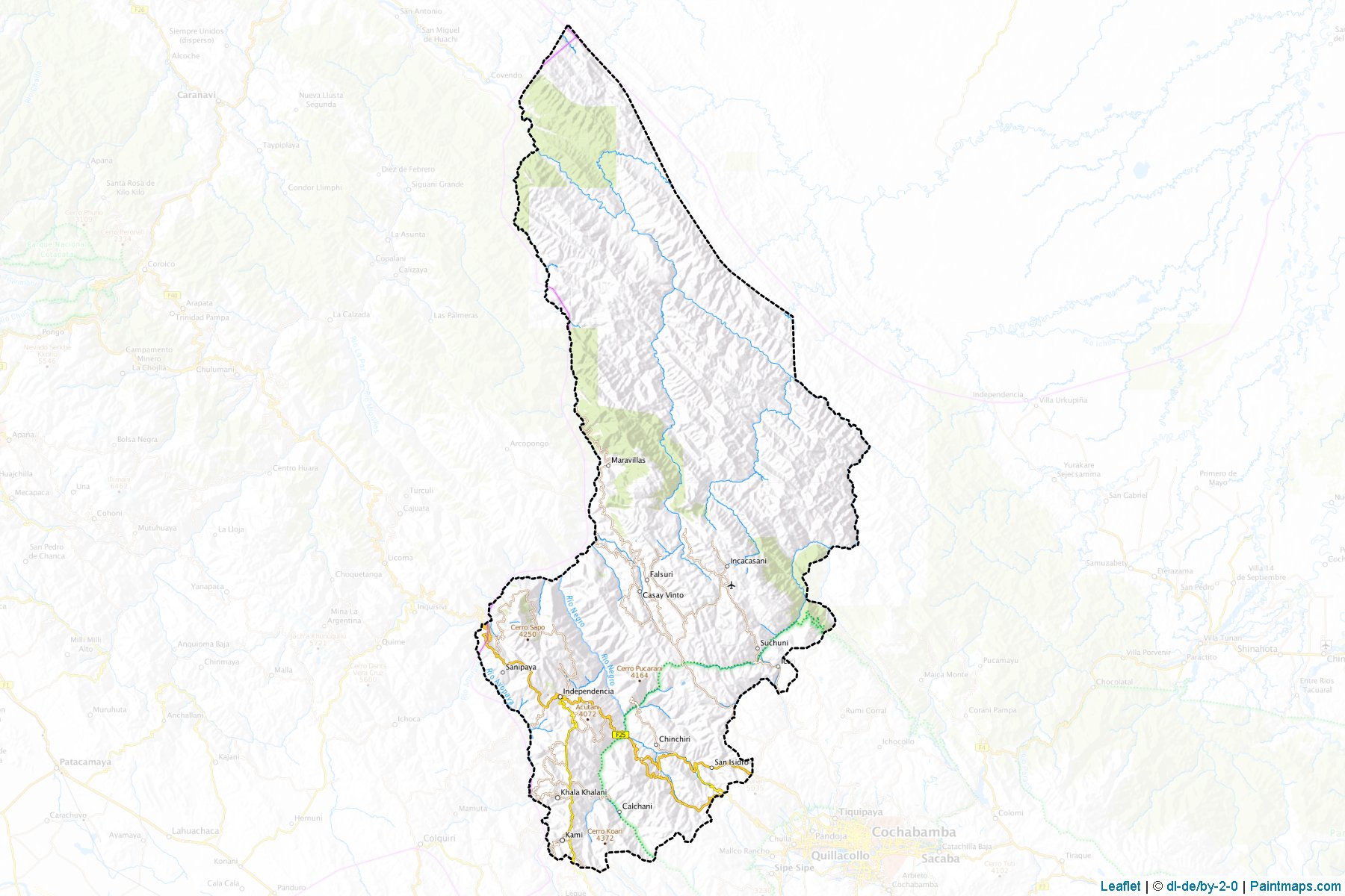 Muestras de recorte de mapas Ayopaya (Cochabamba)-1