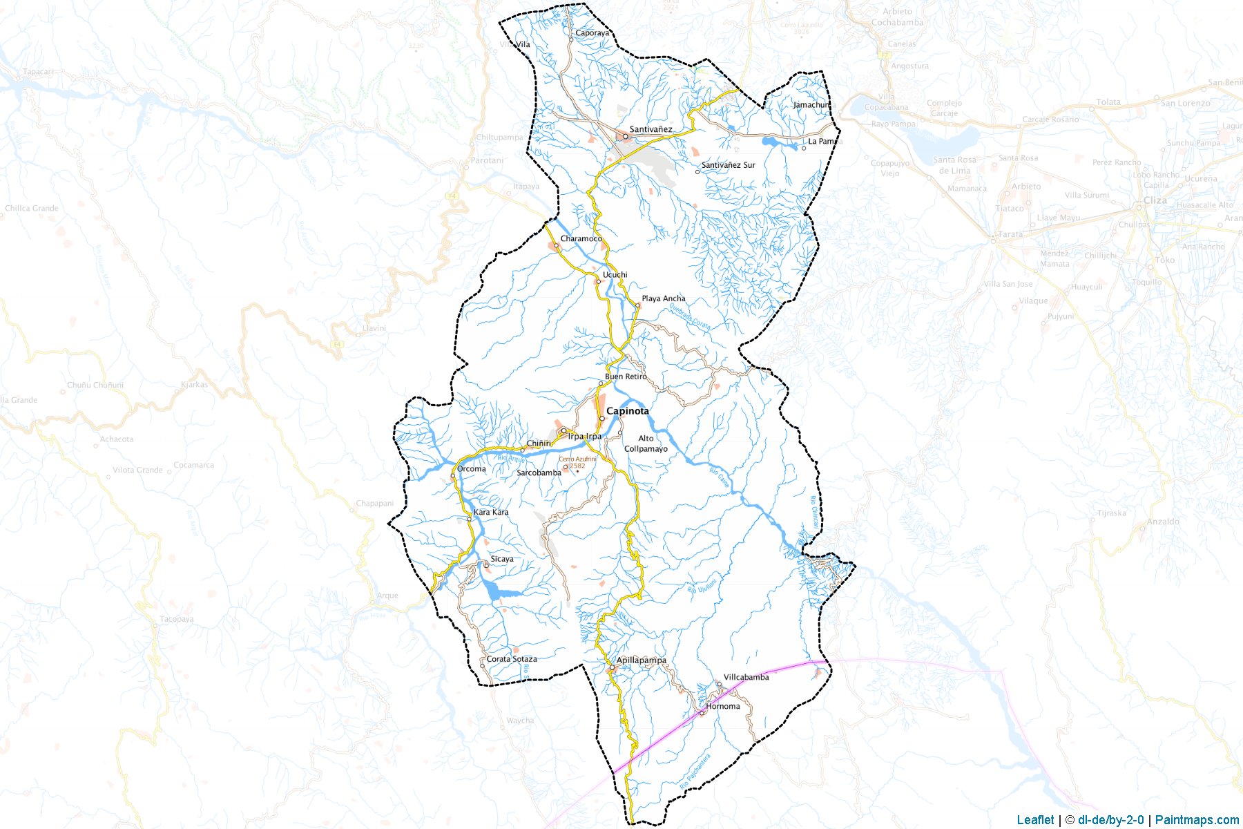 Capinota (Cochabamba) Map Cropping Samples-1