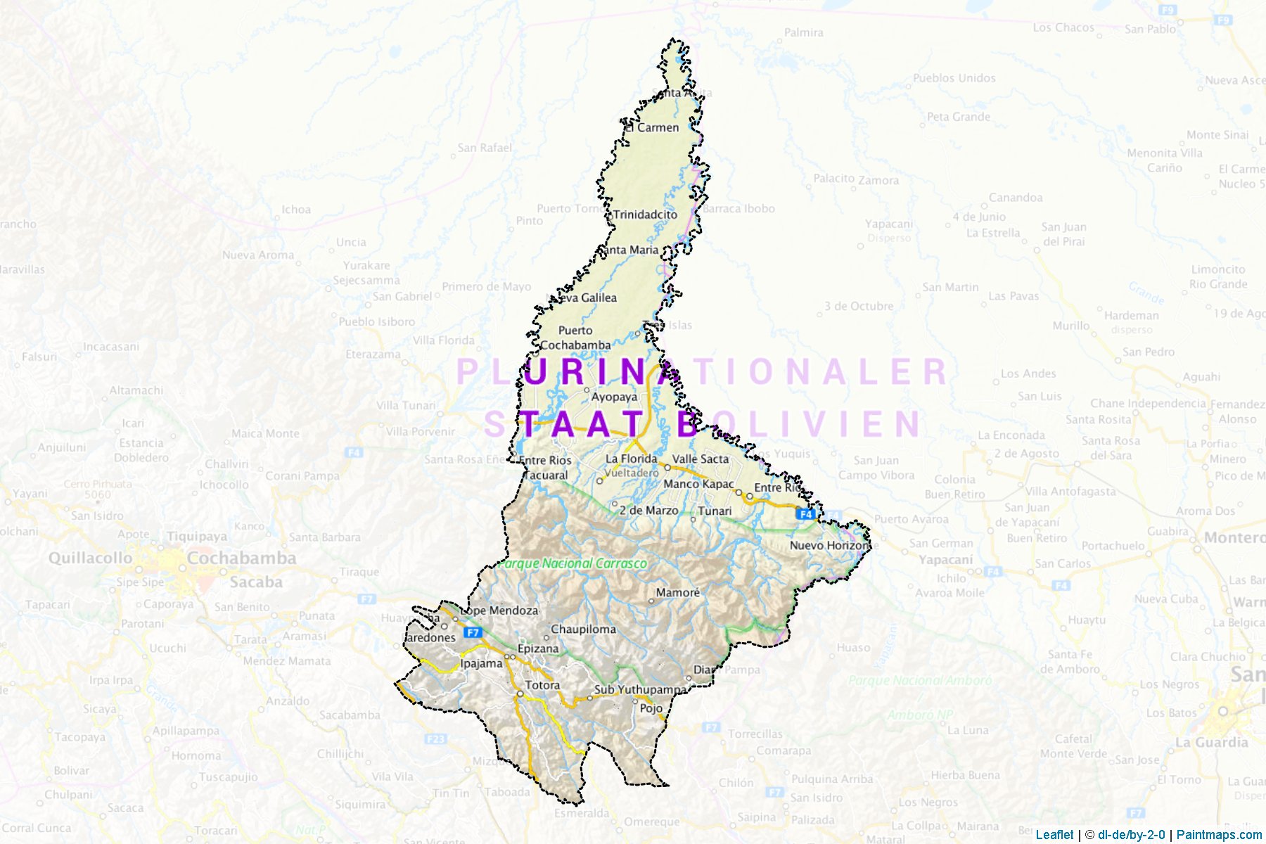 Carrasco (Cochabamba) Map Cropping Samples-1