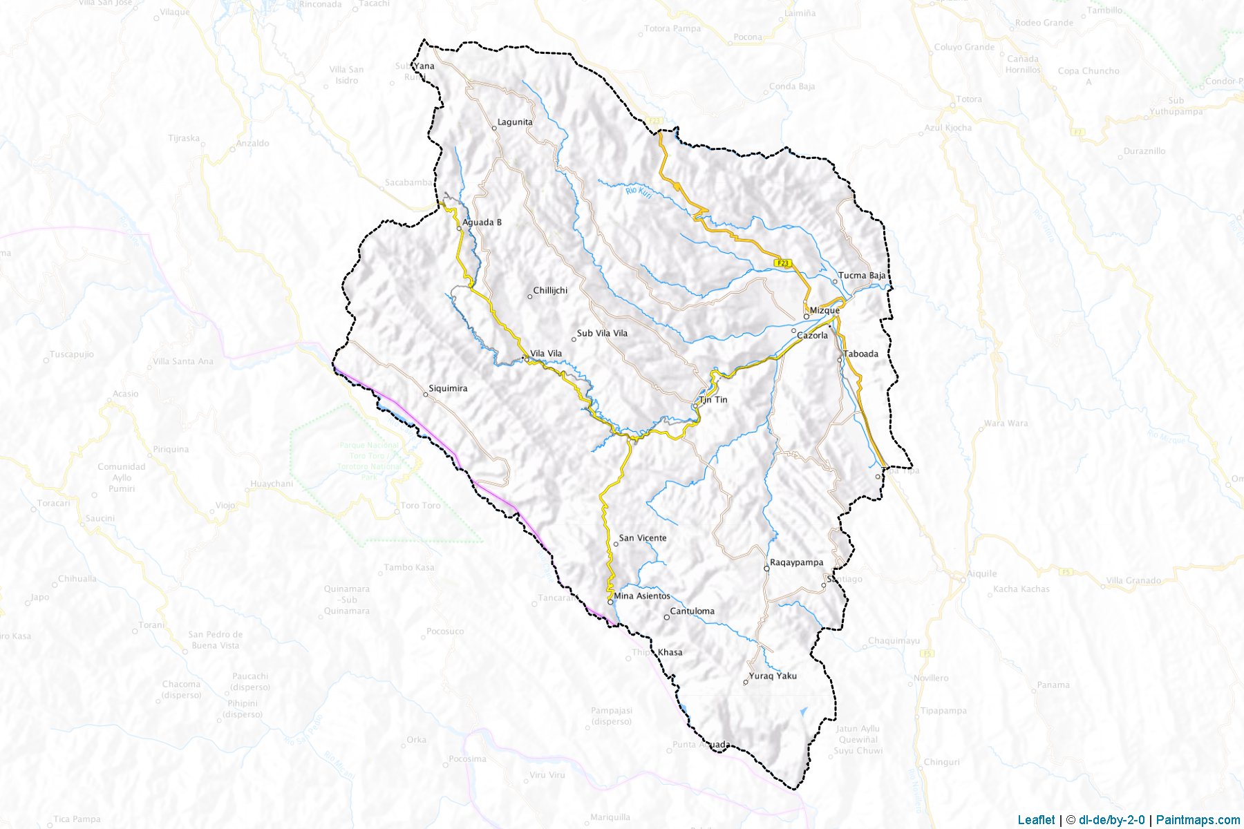 Mizque (Cochabamba) Map Cropping Samples-1